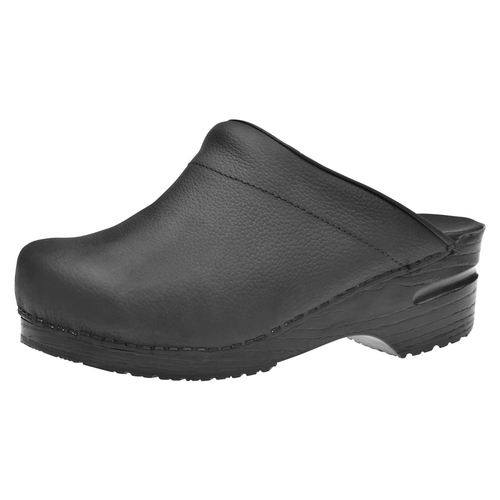 Original-Karl Textured Oil Op Clog Black Sandale