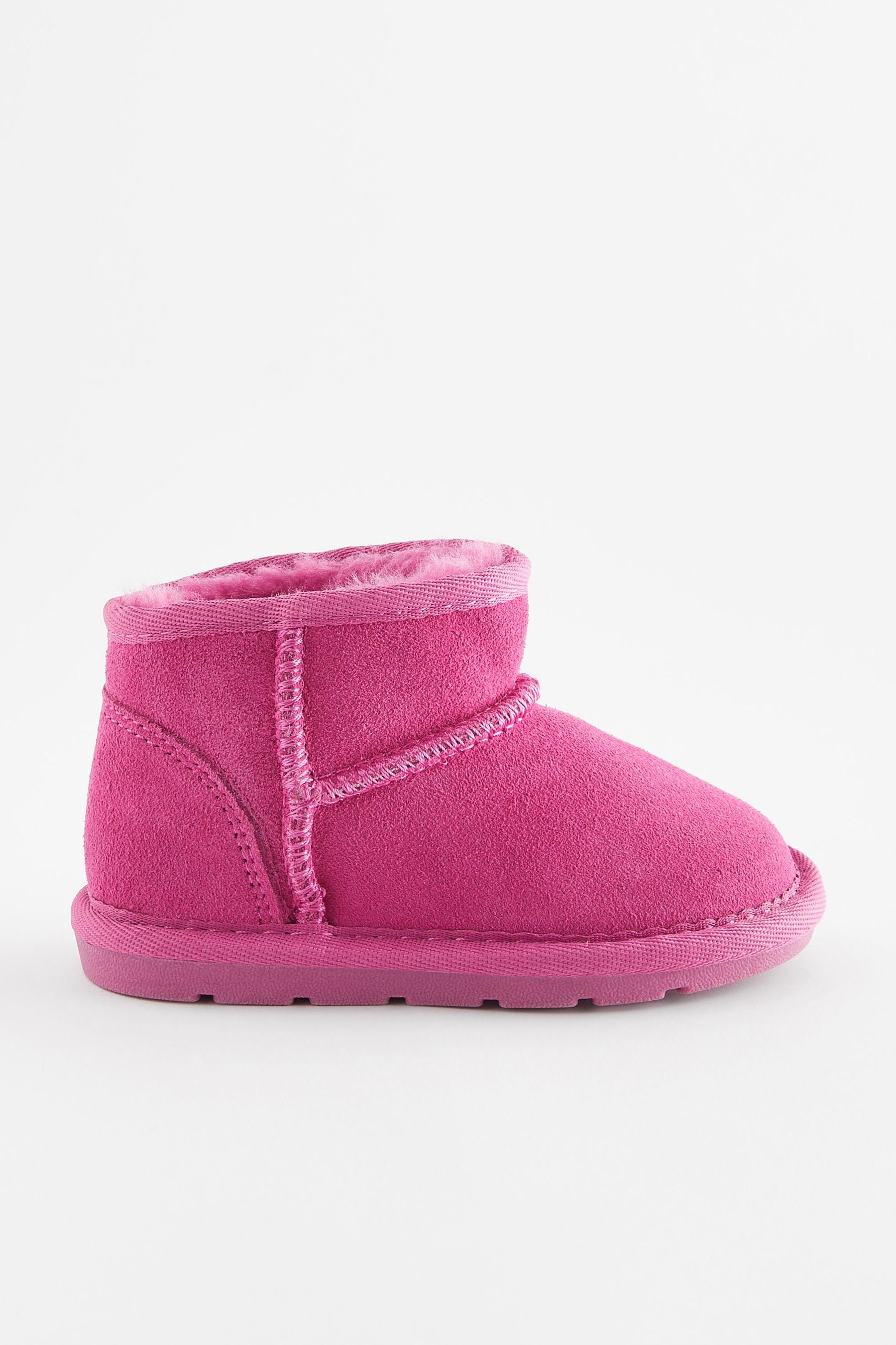 Next Wasserabweisende Schlupfstiefel Stiefel (1-tlg) Bright Pink Suede