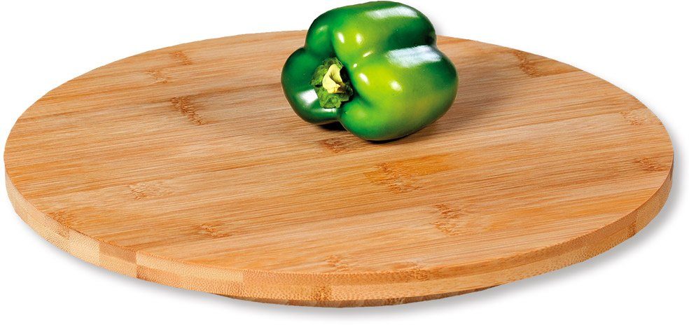 KESPER for kitchen & home Servierplatte, Bambus, (1-tlg), Ø 35 cm | Servierplatten