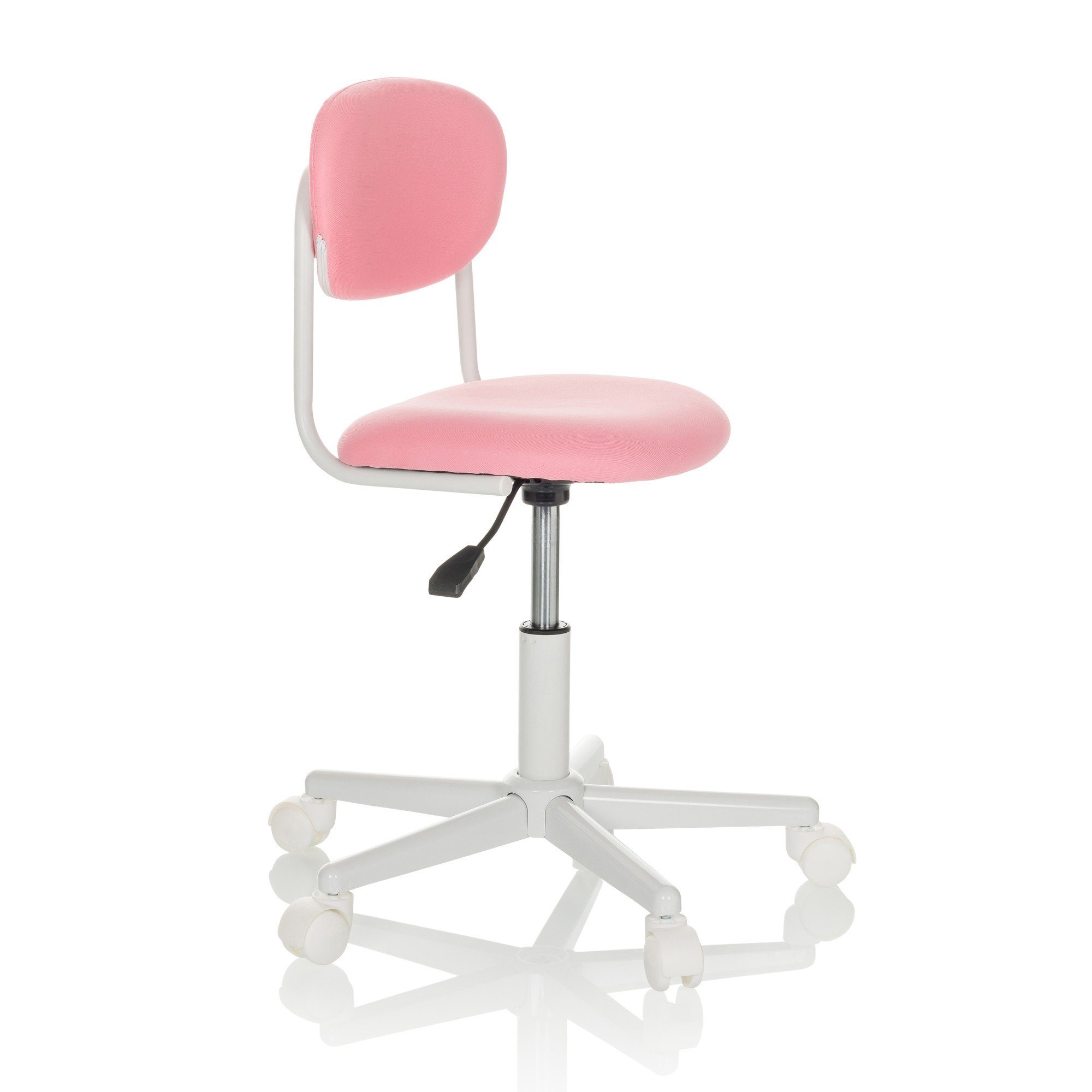 Pink ergonomisch ohne KIDDY Kinderdrehstuhl St), BASE Drehstuhl hjh I mitwachsend, Stoff OFFICE (1 Armlehnen