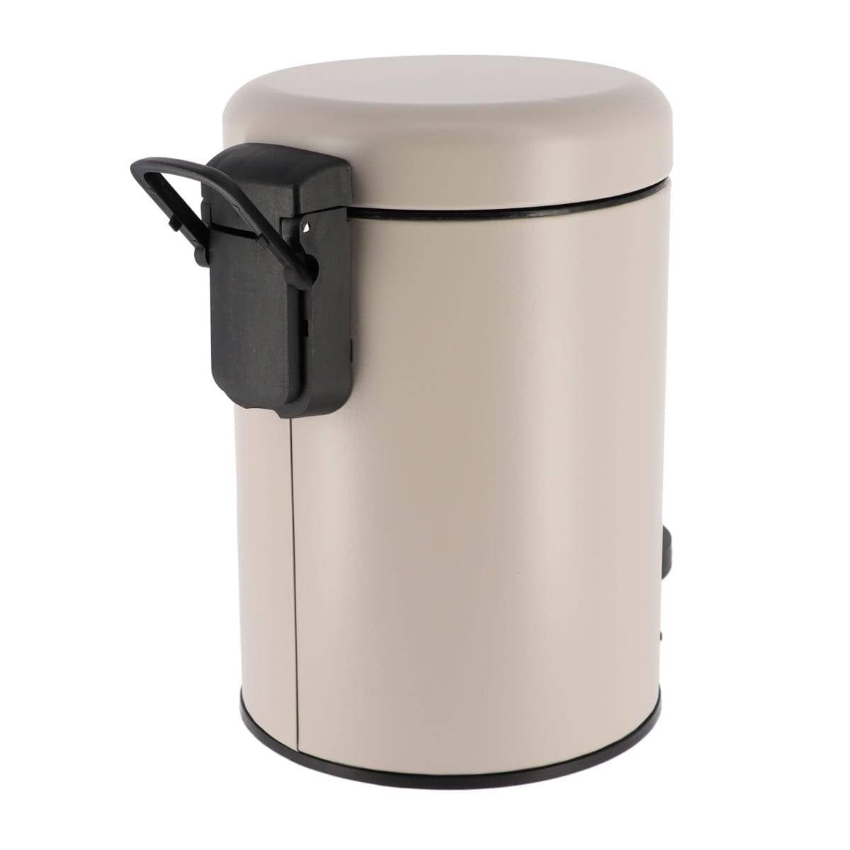 TENDANCE Kosmetikeimer Abfalleimer Taupe mit Absenkautomatik fürs Gäste-WC
