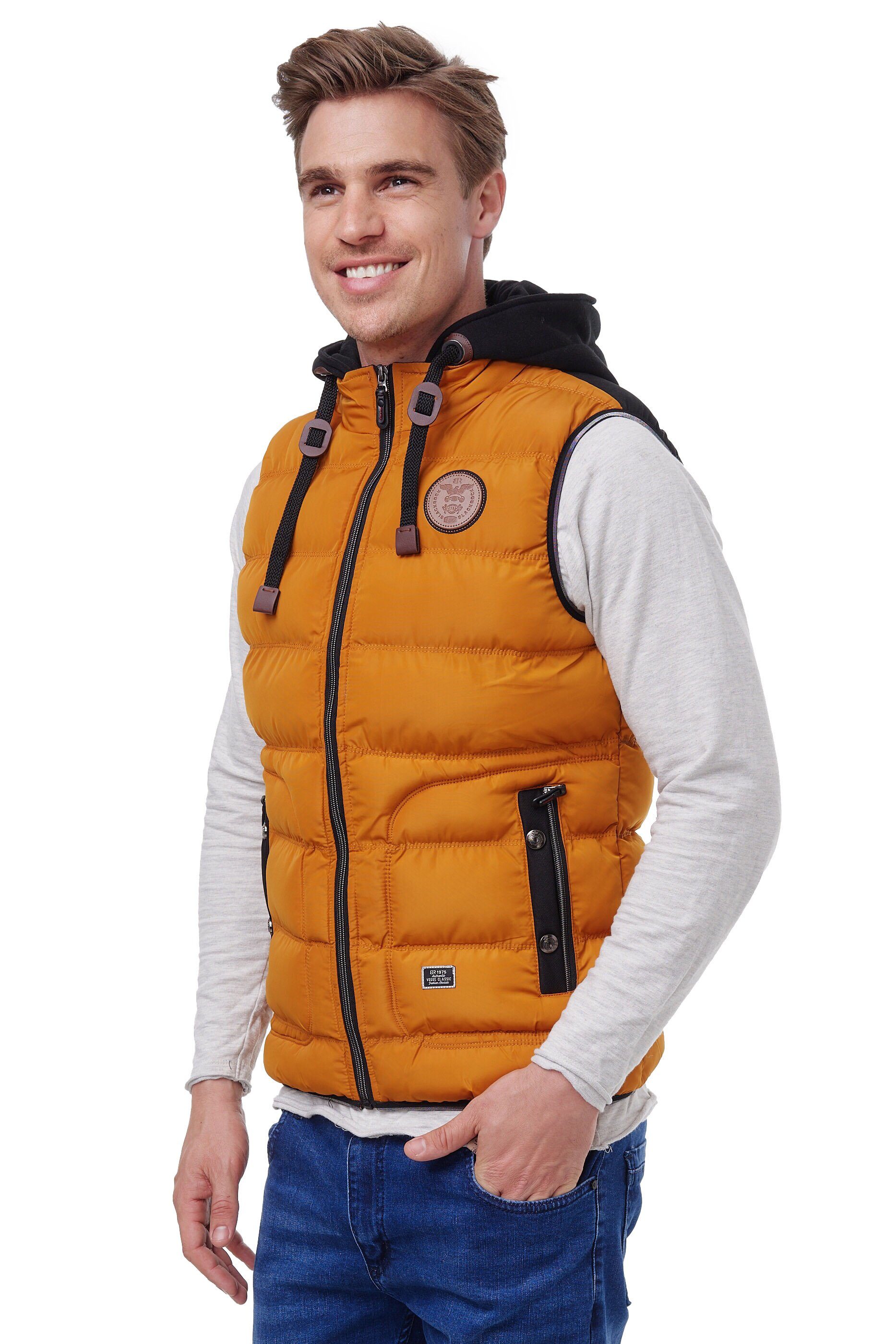 BLACKROCK Steppweste BR1701 Herren Outdoor-Weste - Slim-Fit - Abnehmbare Kapuze – Bild 5 von 5