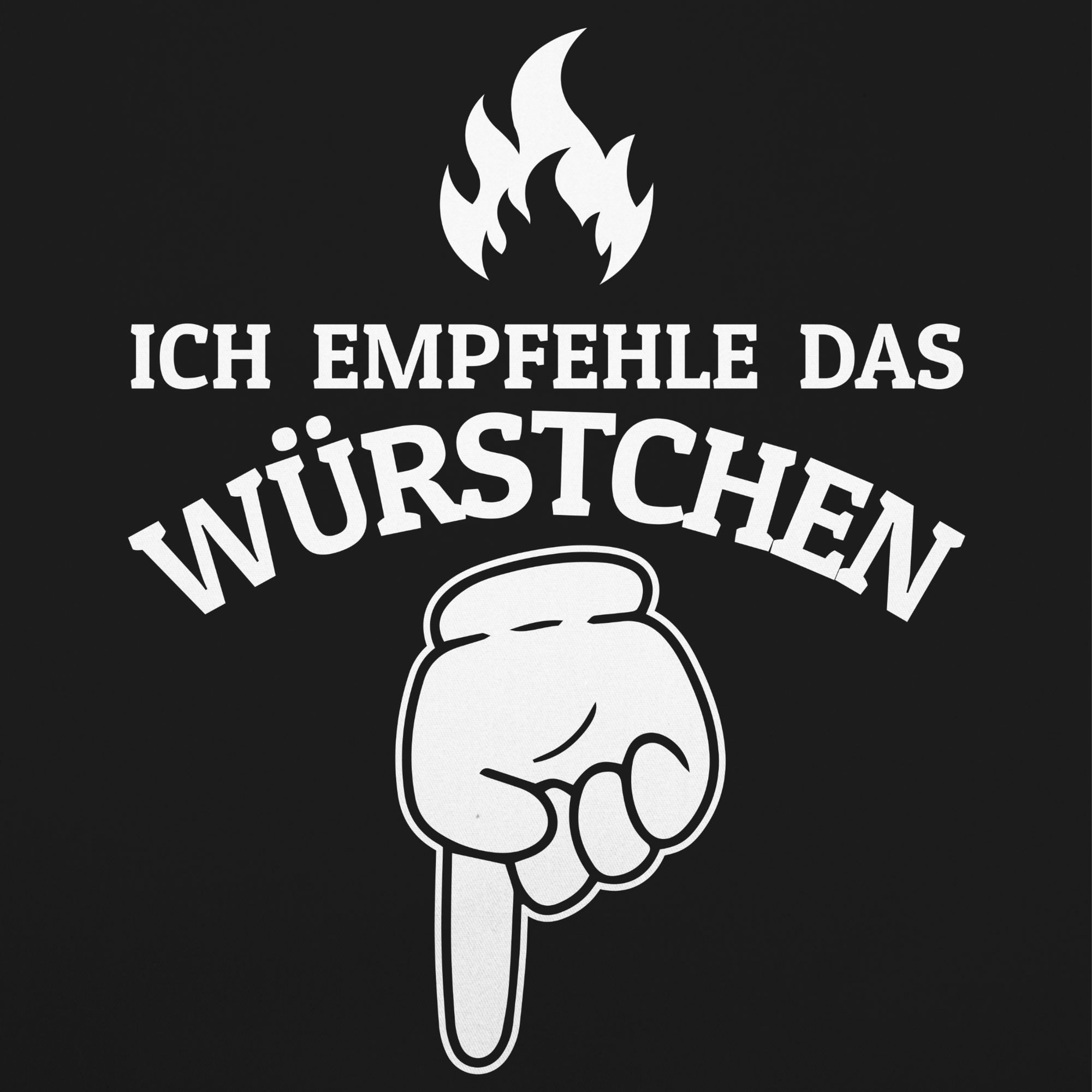 Shirtracer Kochschürze Ich empfehle das Würstchen günstig online kaufen