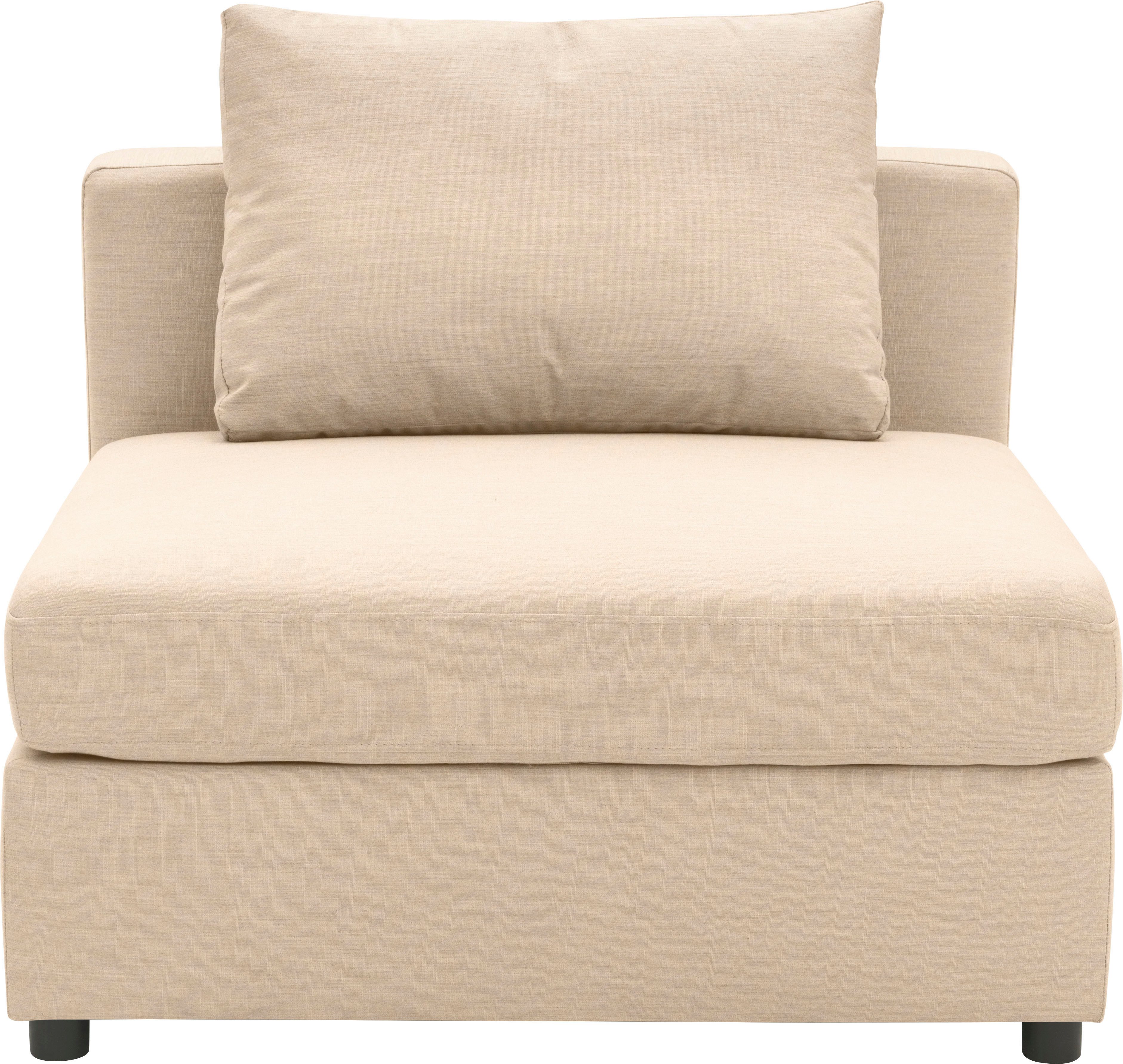 DOMO collection Sofaelement Solskin, individuell erweiterbar/kombinierbar, mit losen Kissen. Rücken- und Seitenteile als Stecksystem.