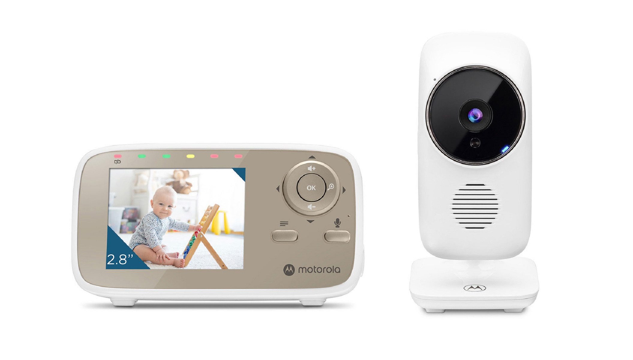 Video-Babyphone VM483 2,8" Babyphone Farbdisplay, Digitalzoom und Nachtsicht