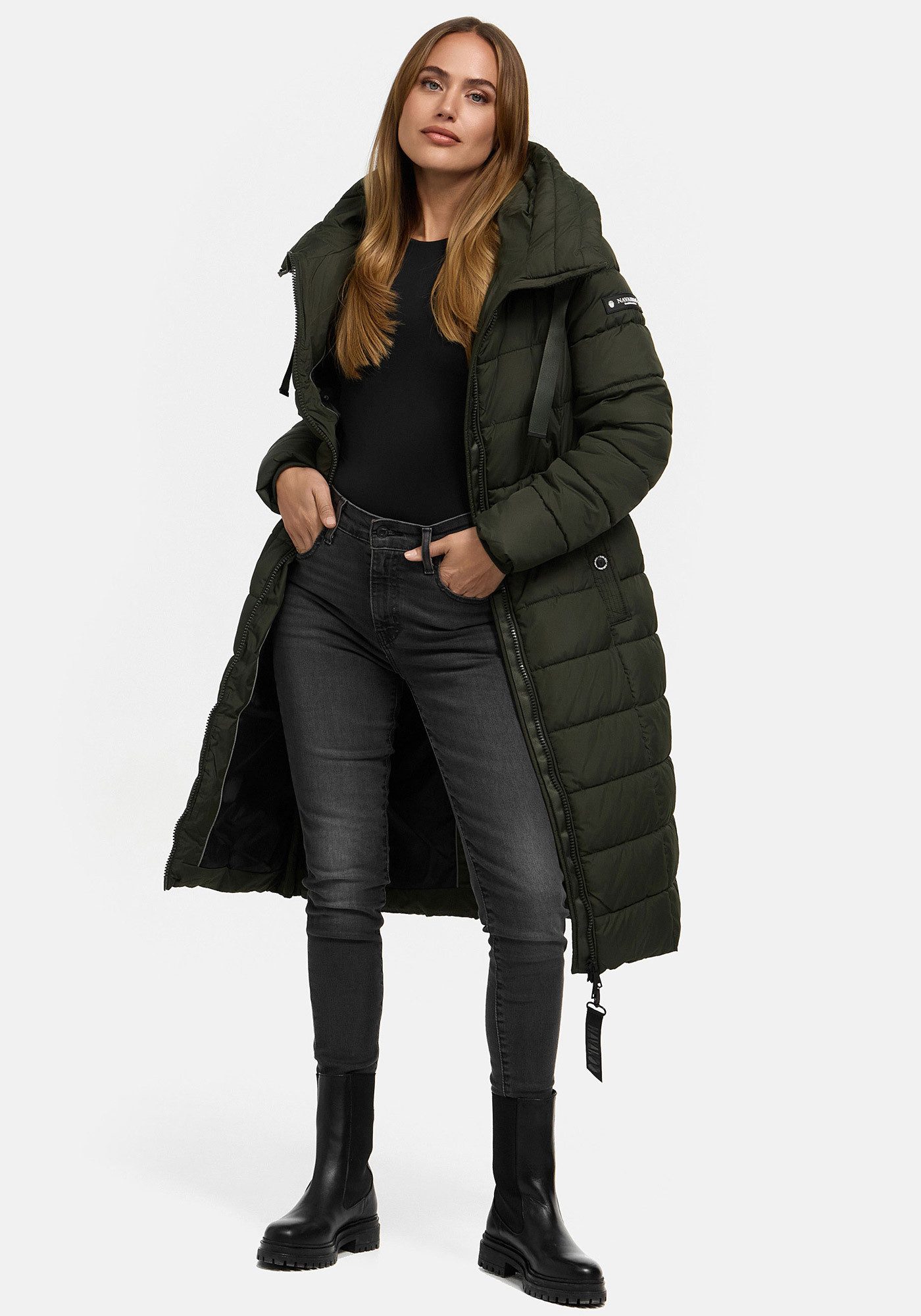 Navahoo Winterjacke Mondmaedchen Extra langer Schnitt mit seitlichen Schlitzen – Bild 2 von 5