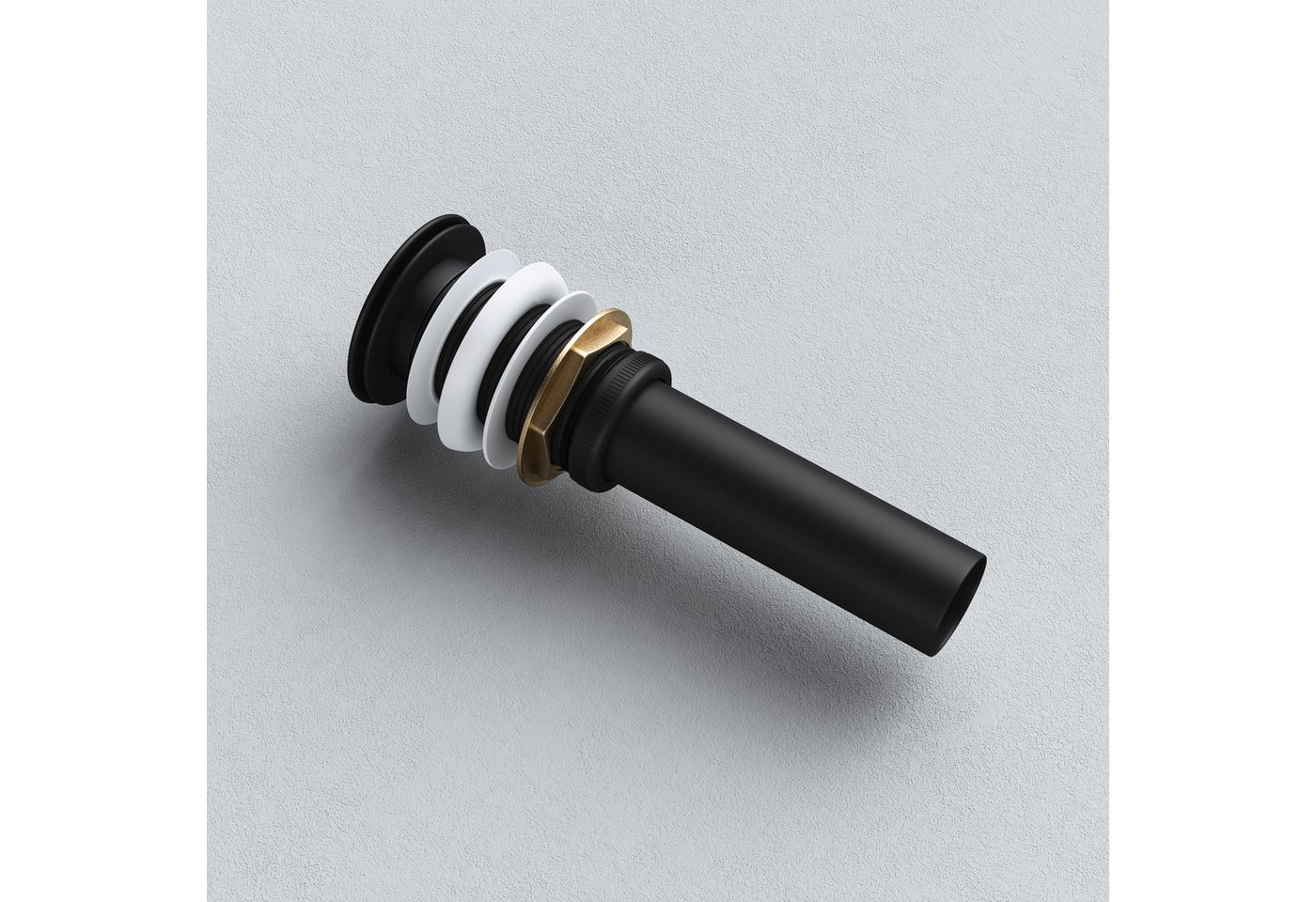 Thumbnail - doporro Waschbeckenstöpsel Design Automatik Ablaufgarnitur Push-Open Pop-Up-Ventil Abfluss Pup01, Ø 6.6 cm (Hardware-fit...