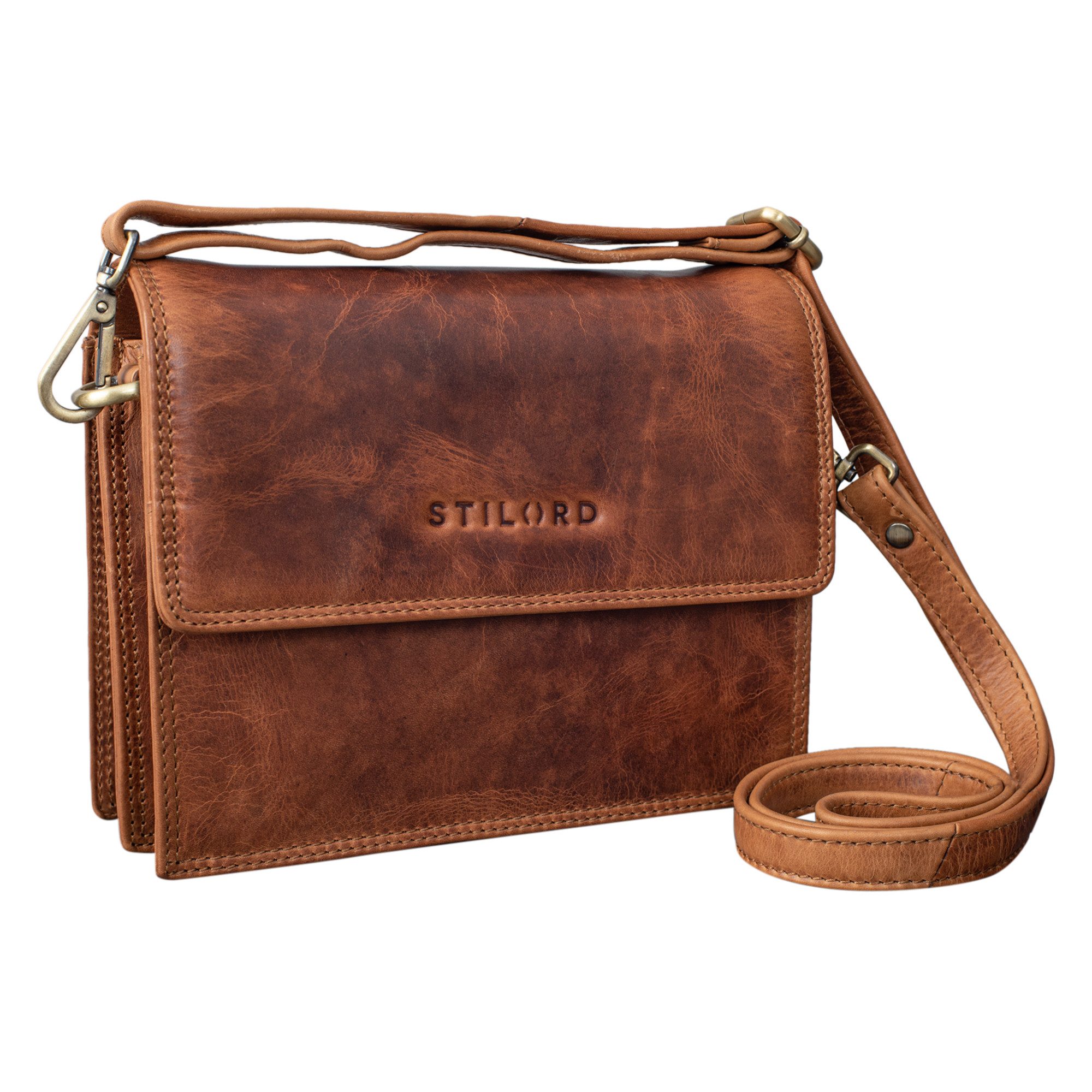 Handtasche "Aleia" Handtasche Damen Leder klein