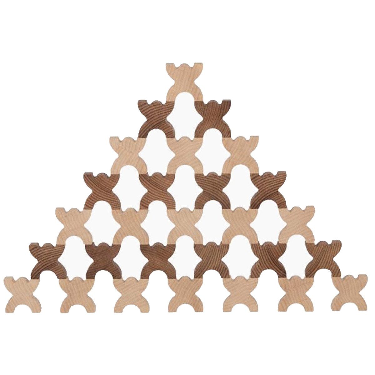 goki Stapelspielzeug Xmanis Stapelmännchen, goki nature, (packung, 48-tlg), Stapelspiel begeistert Jung und Alt