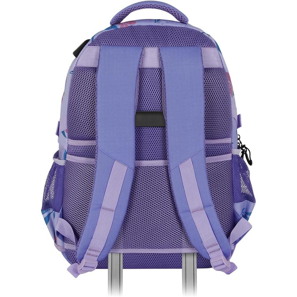 Karactermania Freizeitrucksack Die Eiskönigin großer Running Rucksack Tagesrucksack Alltagsrucksack, USB-Anschluss für elektronische Geräte