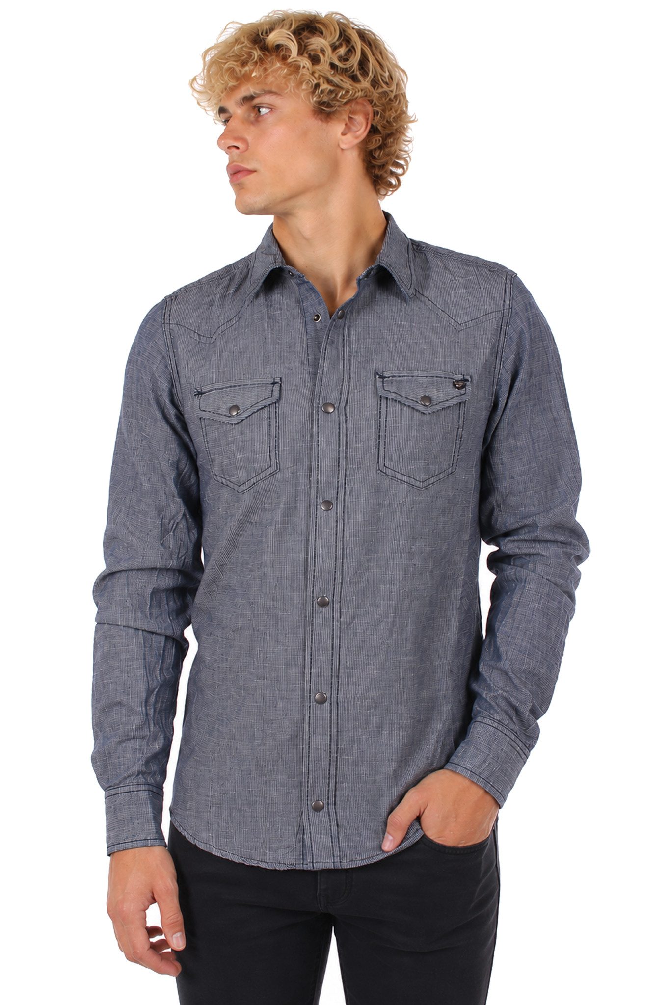 Diesel Langarmhemd Diesel Sonora 0CAFL Camicia Slim Striped