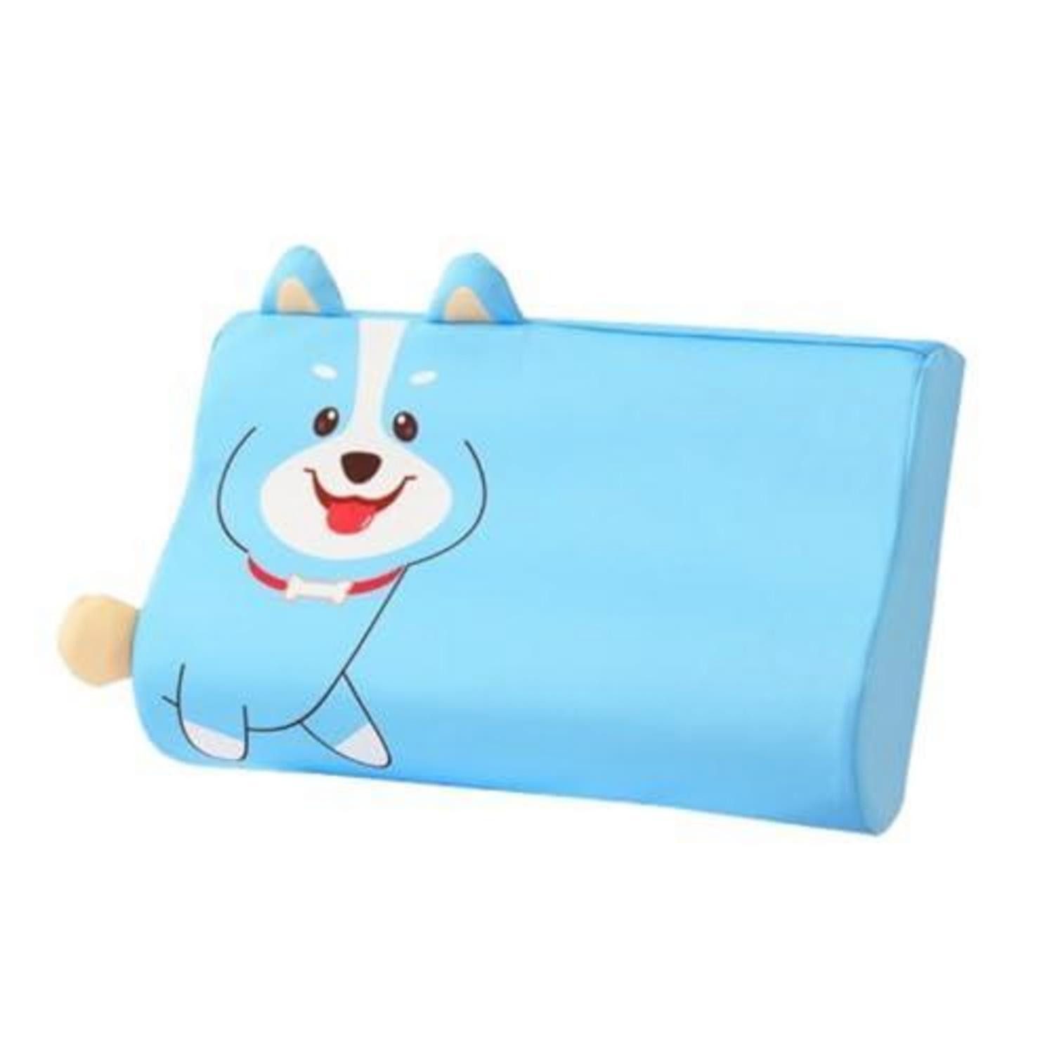 LuxusKollektion Kinderdaunenkissen Kinderkissen ergonomisch atmungsaktiv Kopfkissenbezug Hund 50*30 cm