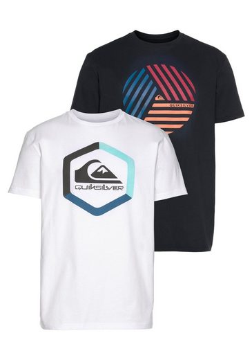 Quiksilver T-Shirt »BOLDNESS VOICES SS TEE PACK« (Packung, 2er-Pack)