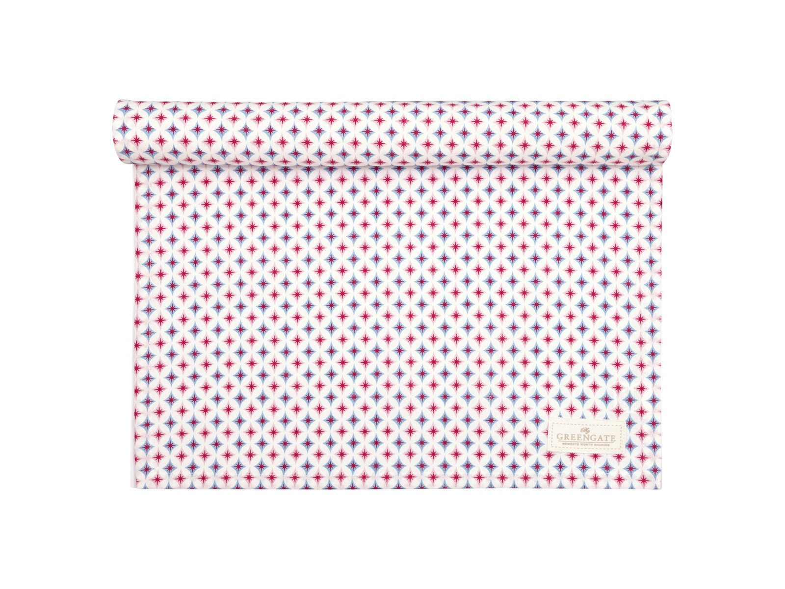 Greengate Tischläufer Novella Tischläufer white 140x45cm