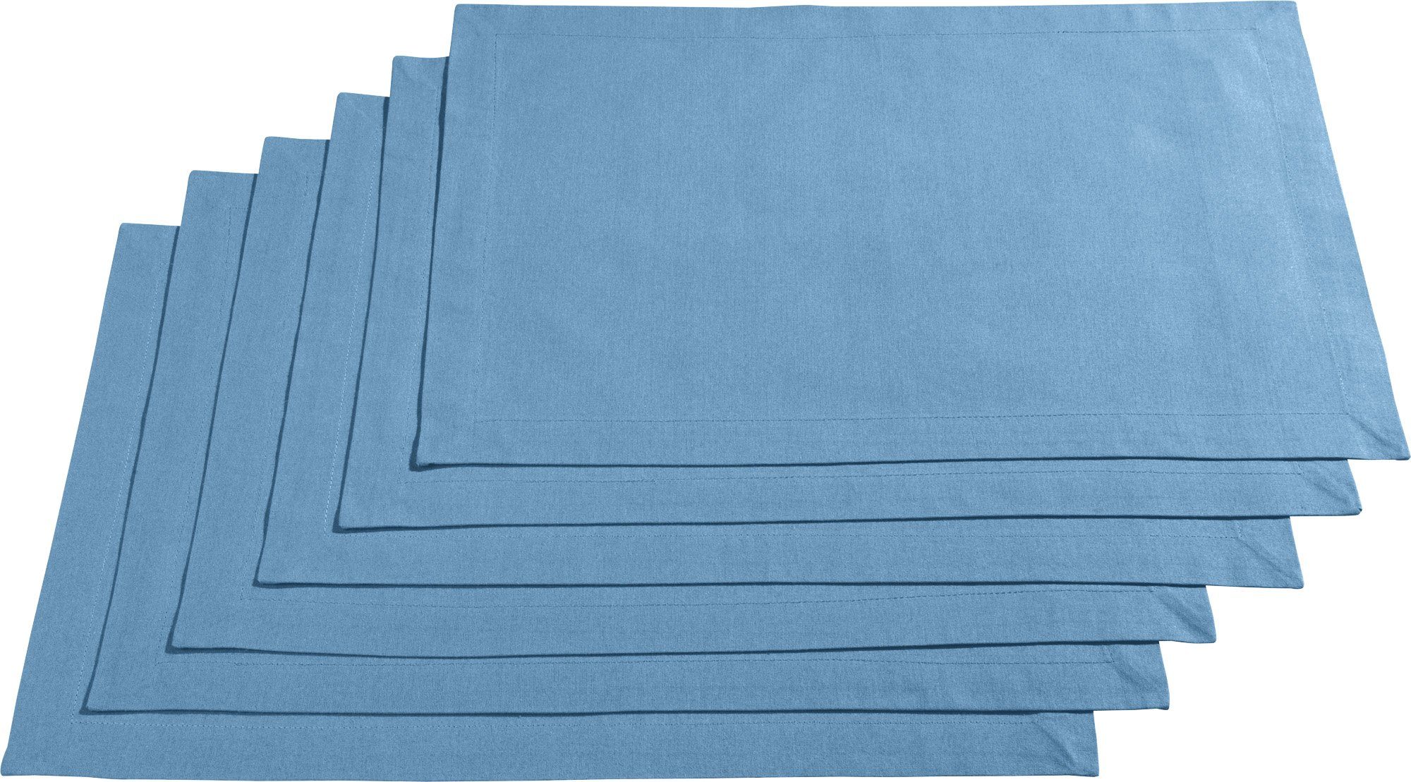 REDBEST Platzset Tischset "Seattle" 6er-Pack, Baumwolle Uni