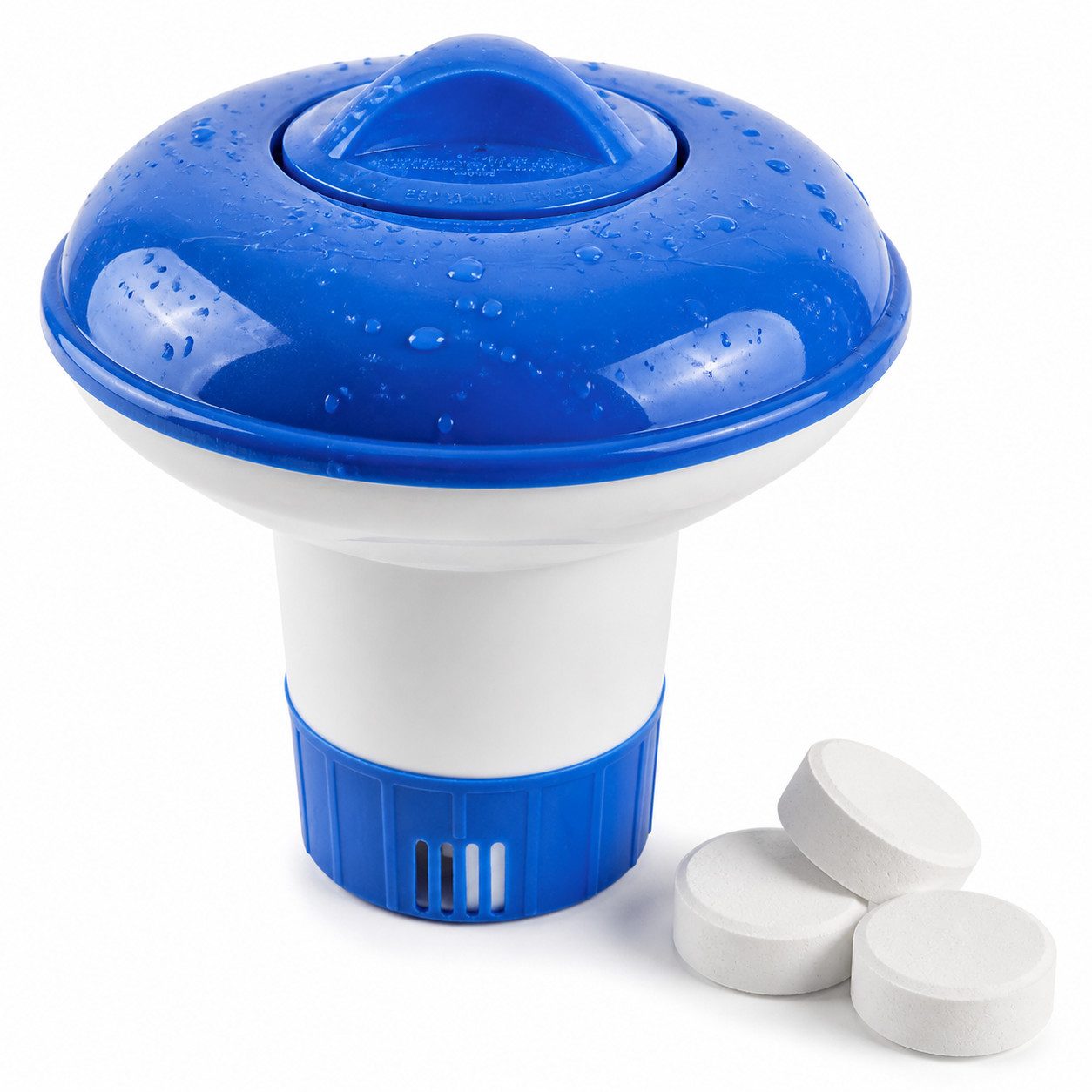 Bestlivings Chlordosierschwimmer für Pools/Whirlpools, (1-tlg) Ø13cm, verstellbare Dosieröffnung, für Chlortabletten bis zu 20g