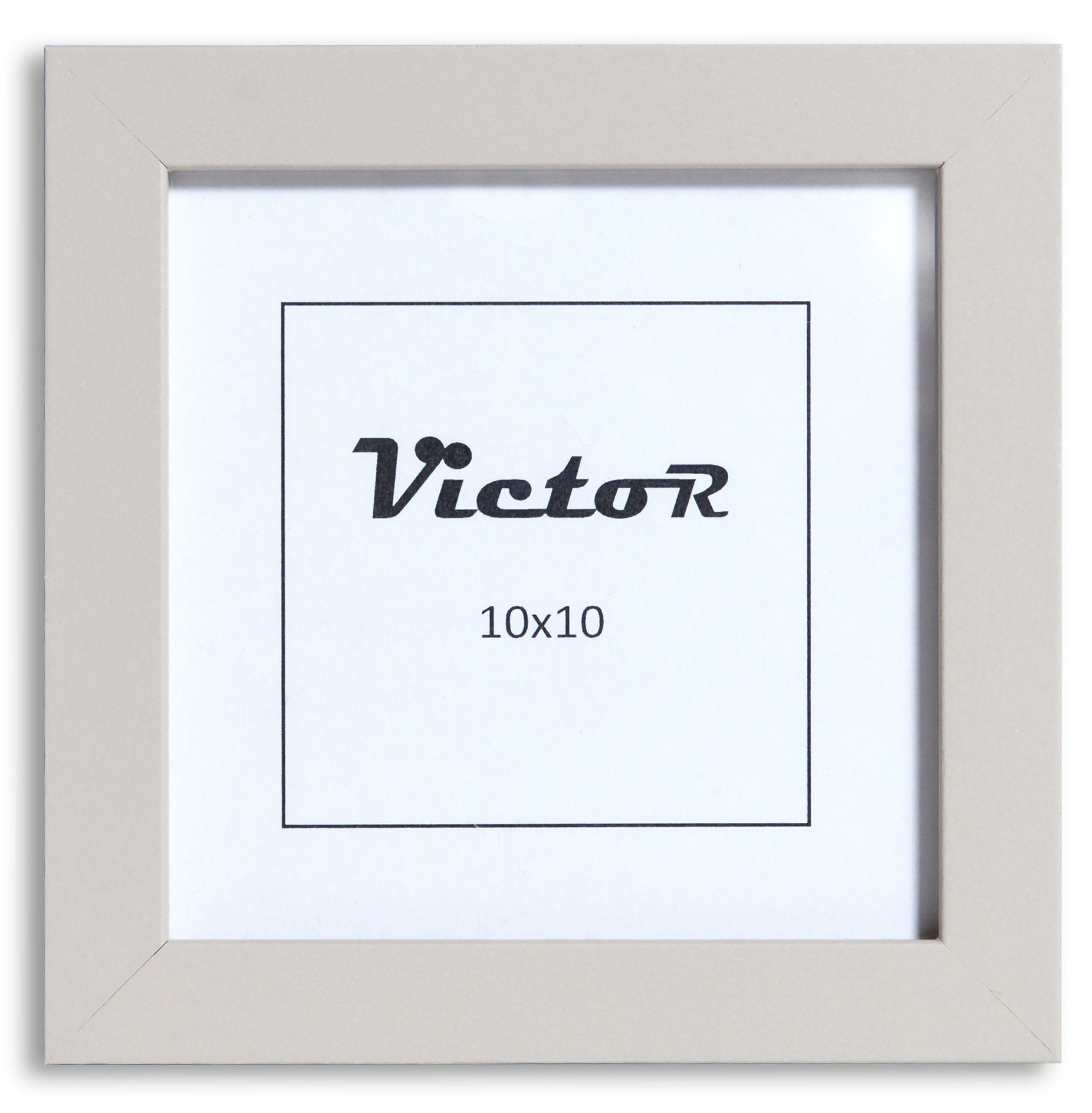 Victor (Zenith) Bilderrahmen Klee, 10x10 cm, in grau, Holzrahmen mit schmaler Leiste