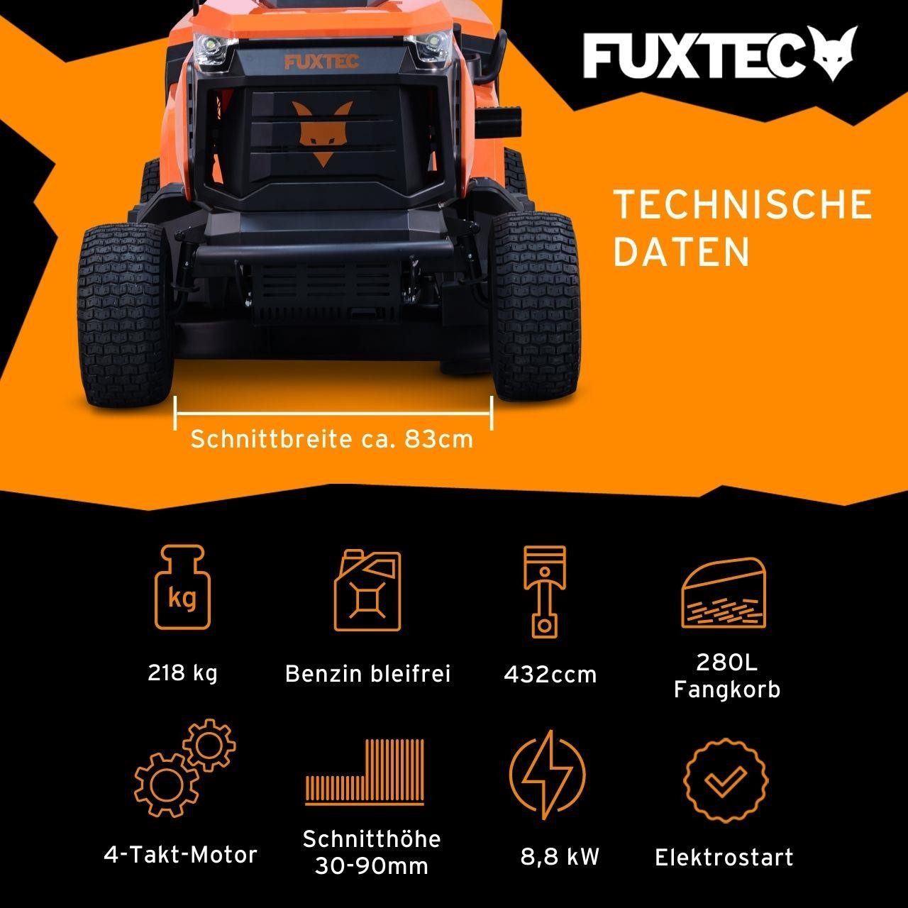FUXTEC Rasentraktor FX-RMT84M
