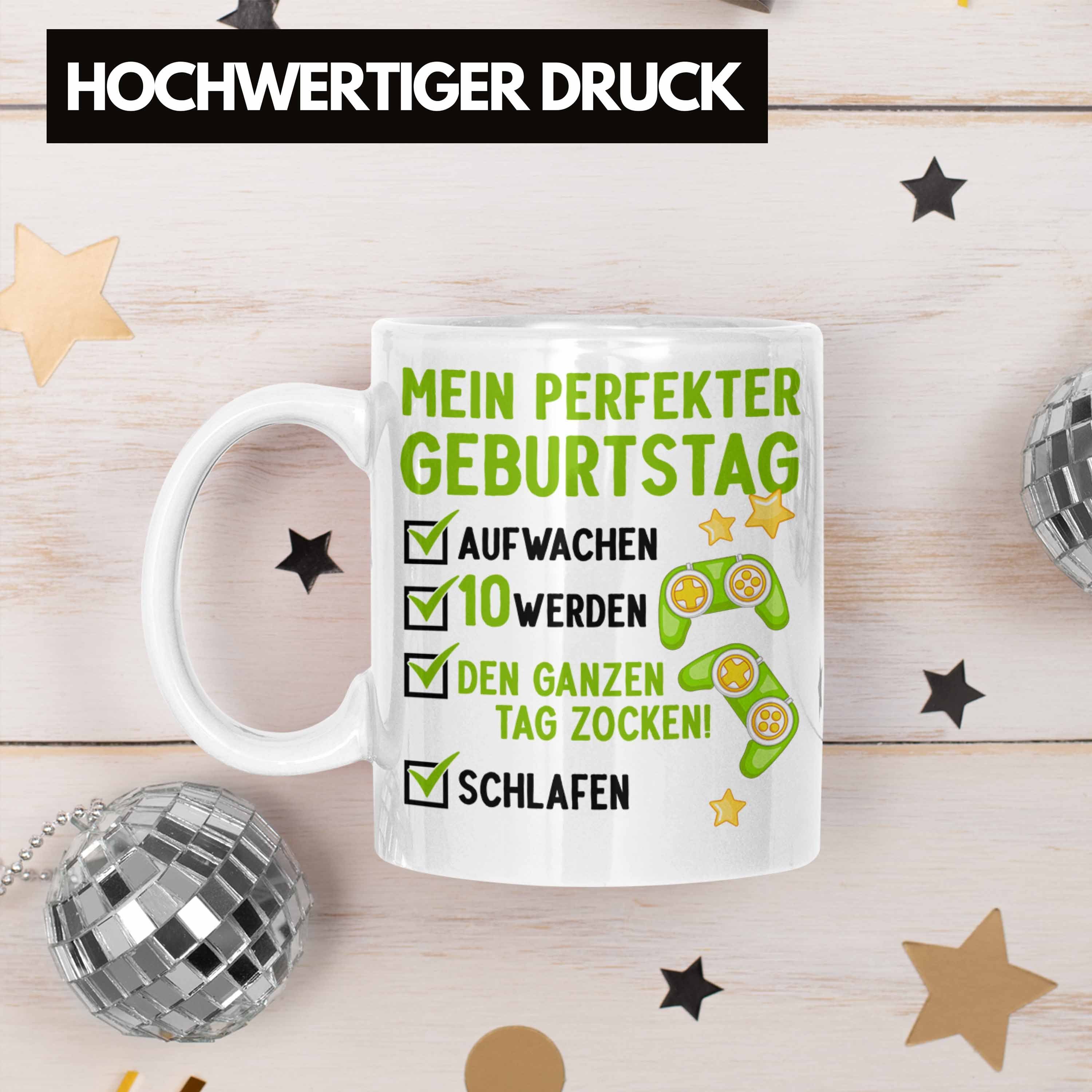 10 10er Geschenke Gamer Weiss Trendation Jahre Trendation Jungen Tasse - Geburtstagsgeschenk Tasse Junge Geburtstag 10