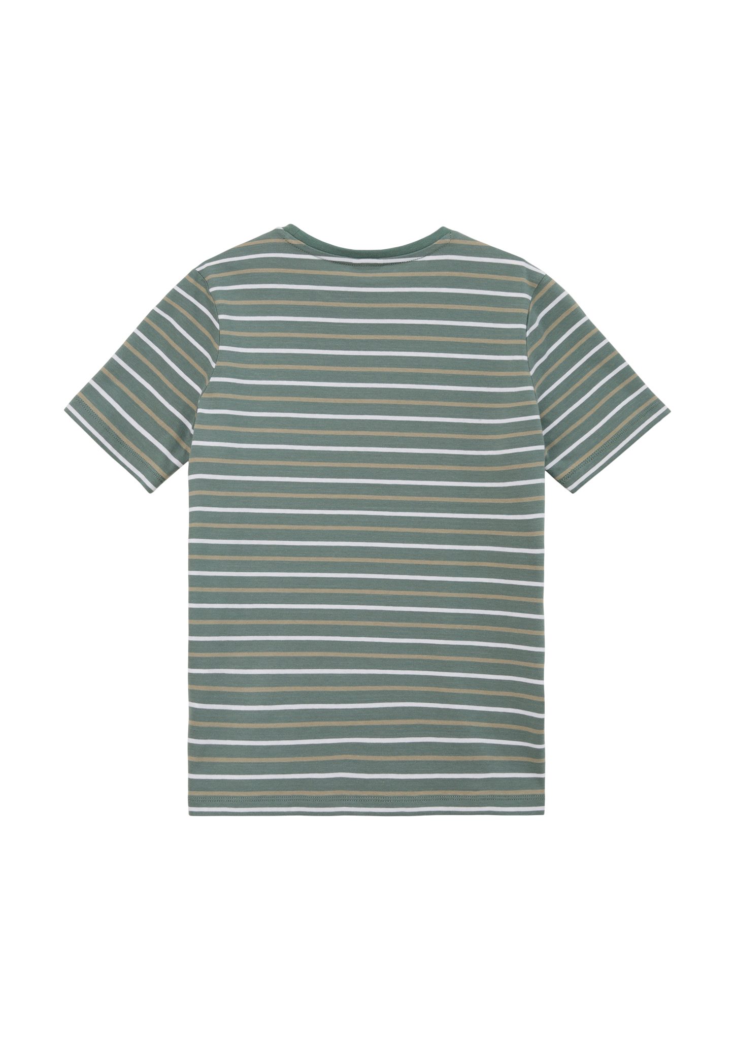s.Oliver Kurzarmshirt T-Shirt mit petrol Streifen