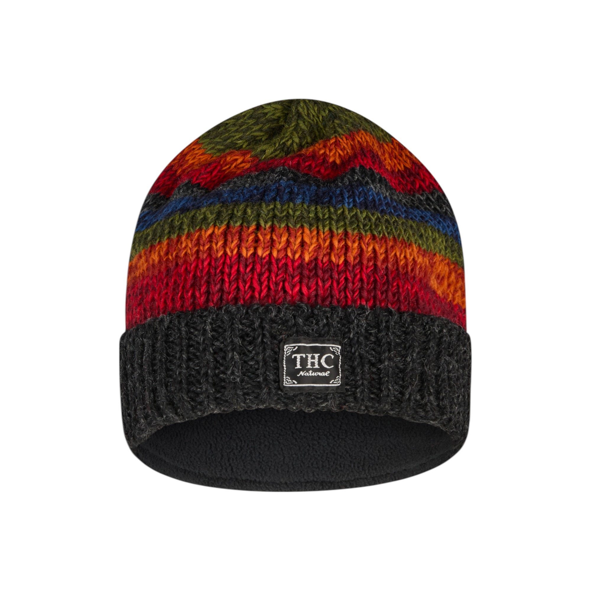 THC Natural Line Strickmütze THC Schafwoll Rollcap 814 bunt (1 Stück, 1-St. günstig online kaufen