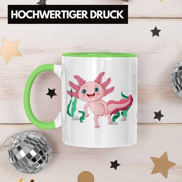 Trendation Tasse Trendation - Axolotl Tasse Geschenk für Schwanzlurch-Liebhaber Süß