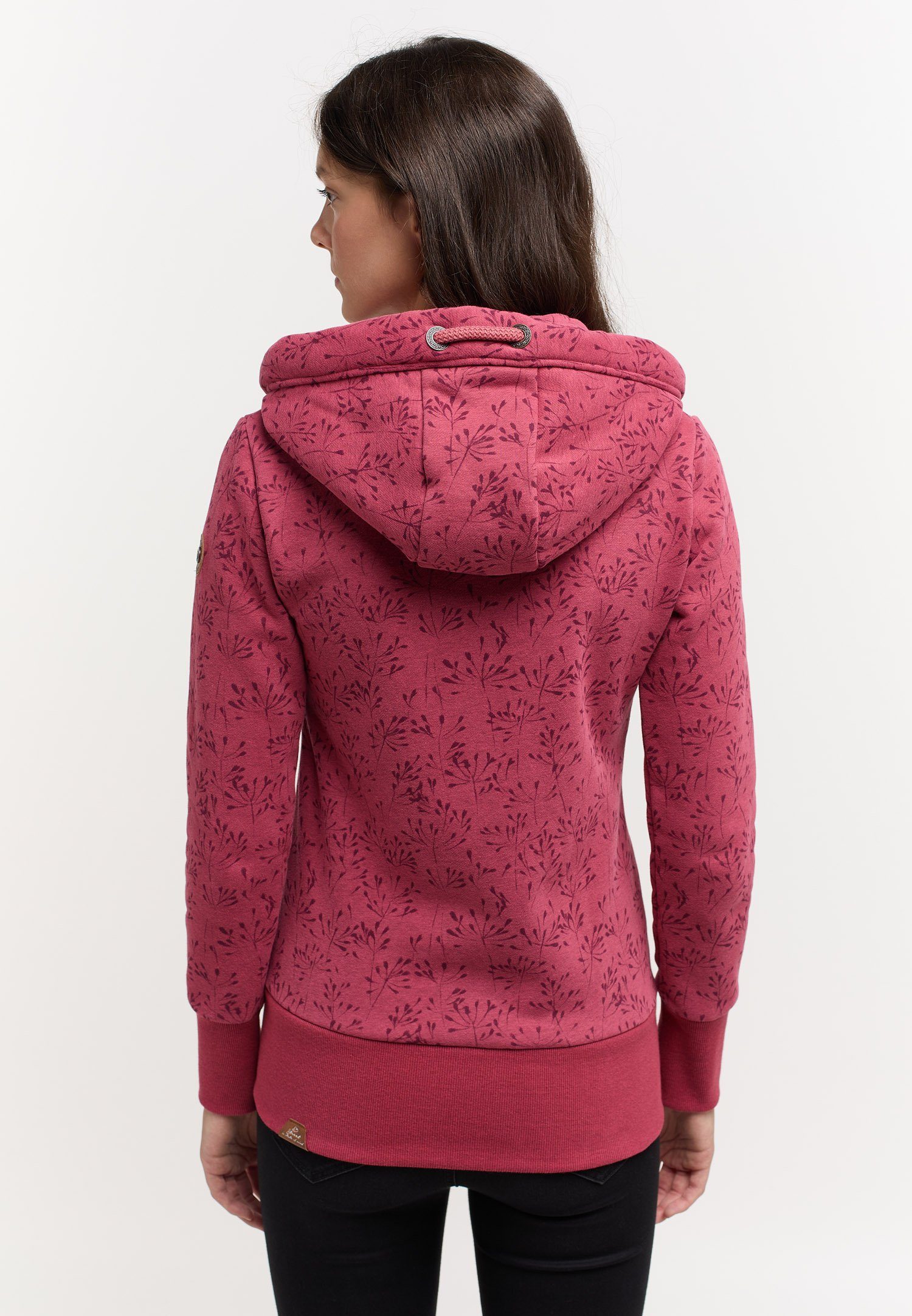 ZIP Nachhaltige RASPBERRY Vegane & FLOWERY Ragwear NESKA Mode Sweatshirt