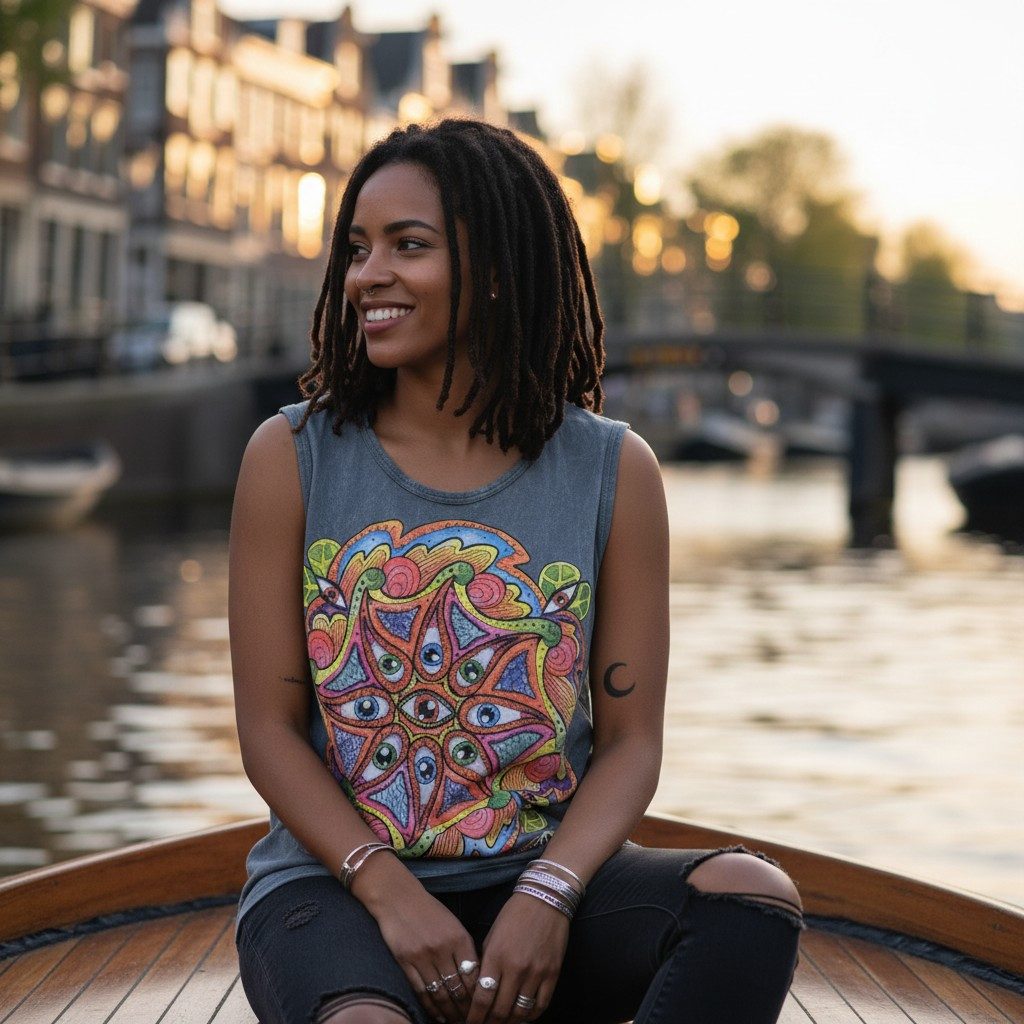 Guru-Shop T-Shirt No Time Tank Top, Yoga-Top - Drittes Auge/.. Festival, Go günstig online kaufen