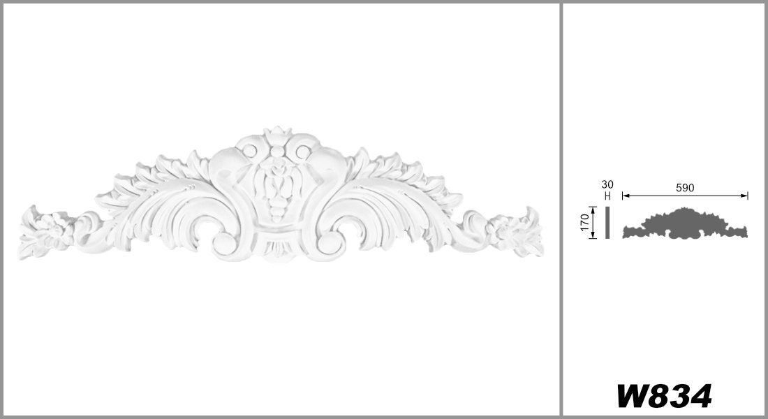 Grand Decor Wanddekoobjekt W834 (Ornament aus günstig online kaufen