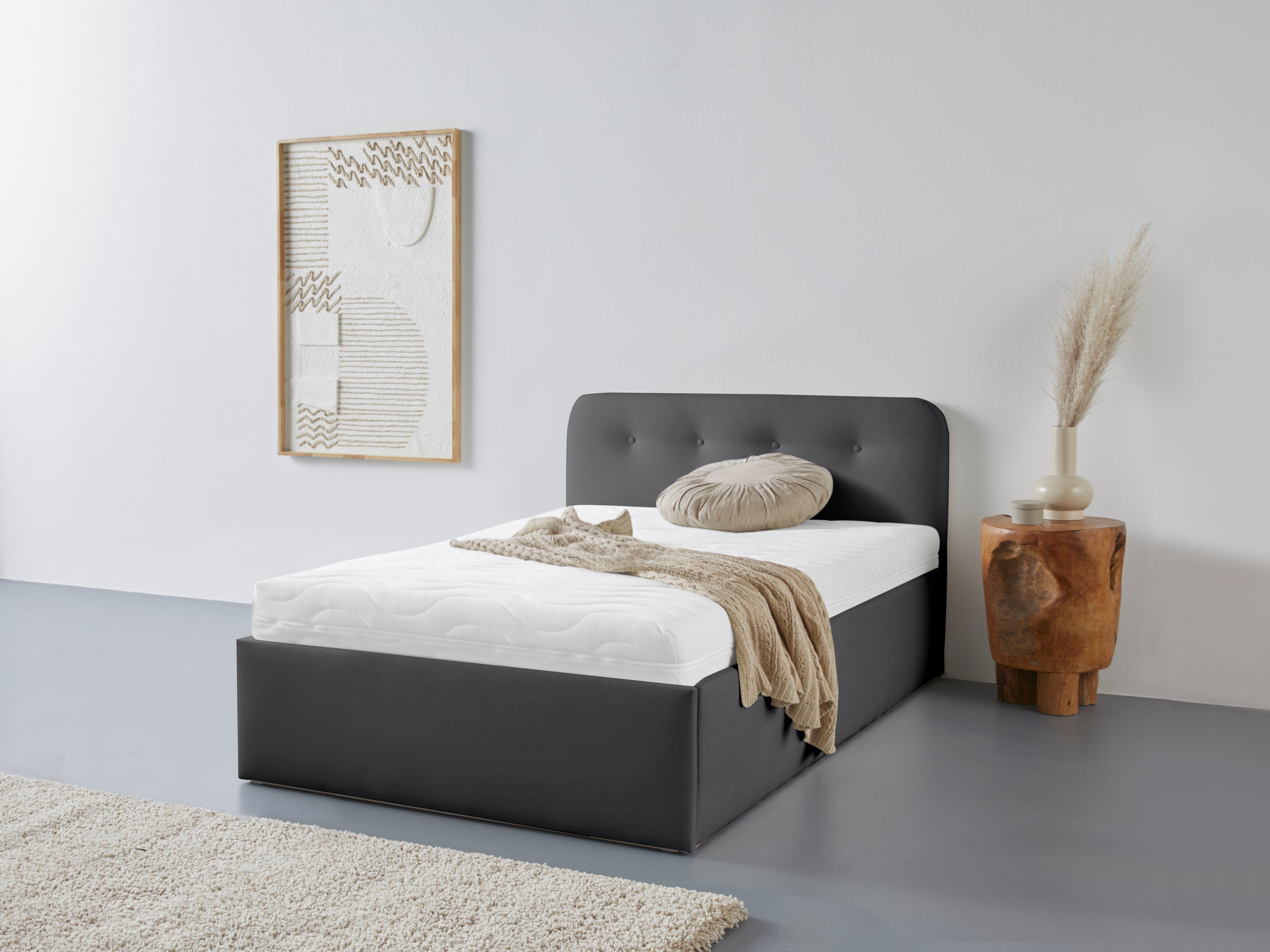 Westfalia Schlafkomfort Polsterbett Rostock, auch mit Stauraum und Kopfteil günstig online kaufen