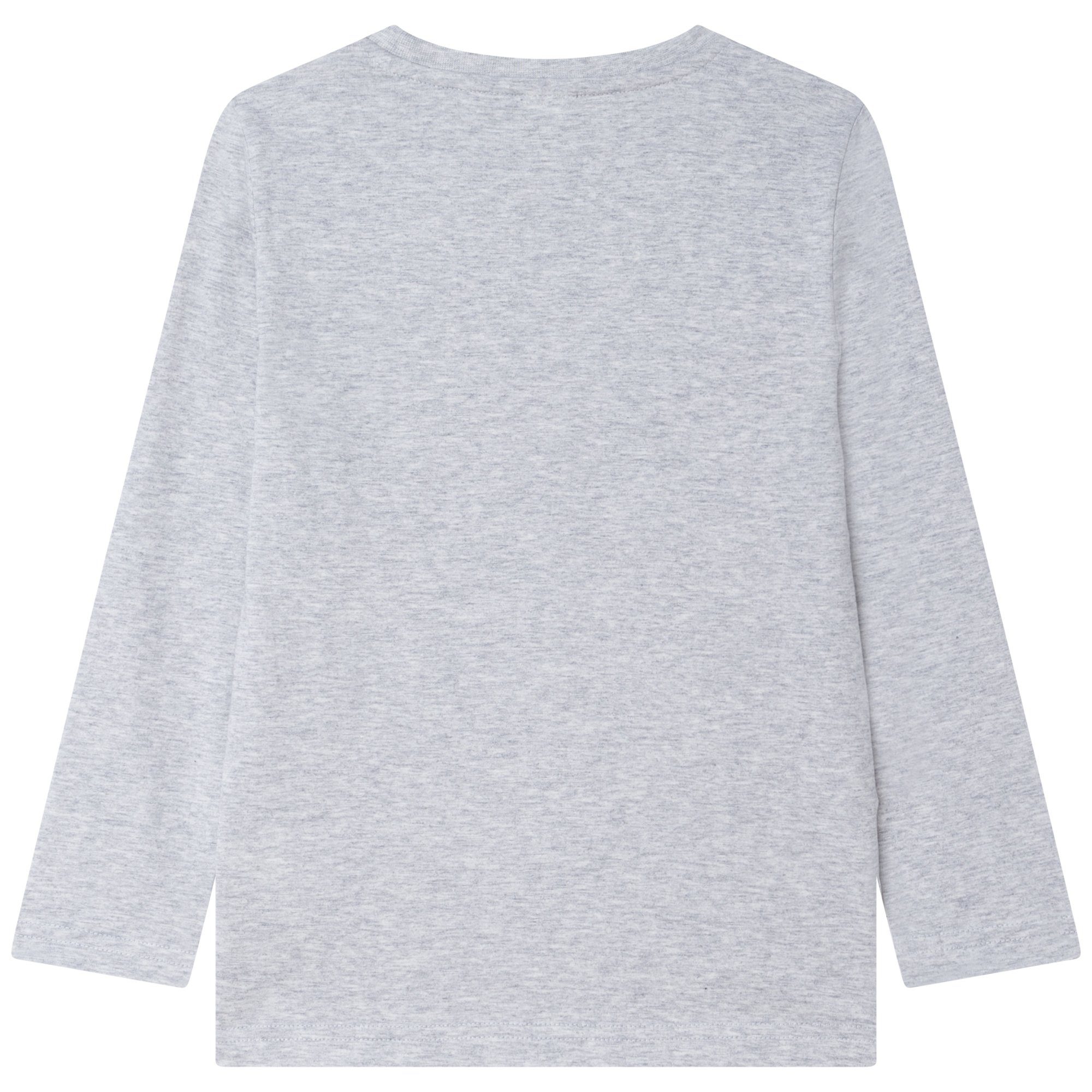 Boss Kidswear Langarmshirt Boss Kidswear Langarmshirt grau mit Logo