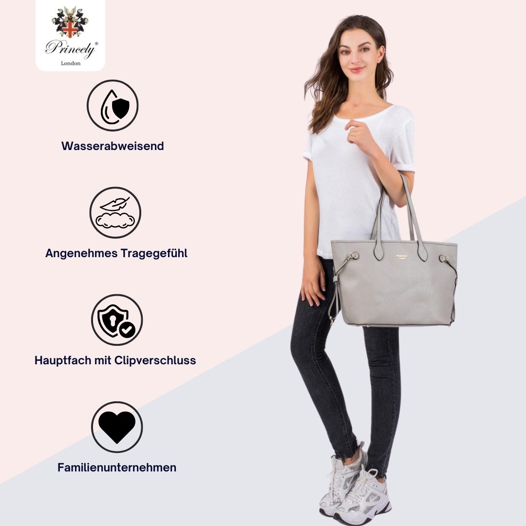 Princely London Shopper Georgia Medium - Mittelgroßer Damen Shopper, Elegant & viel Platz
