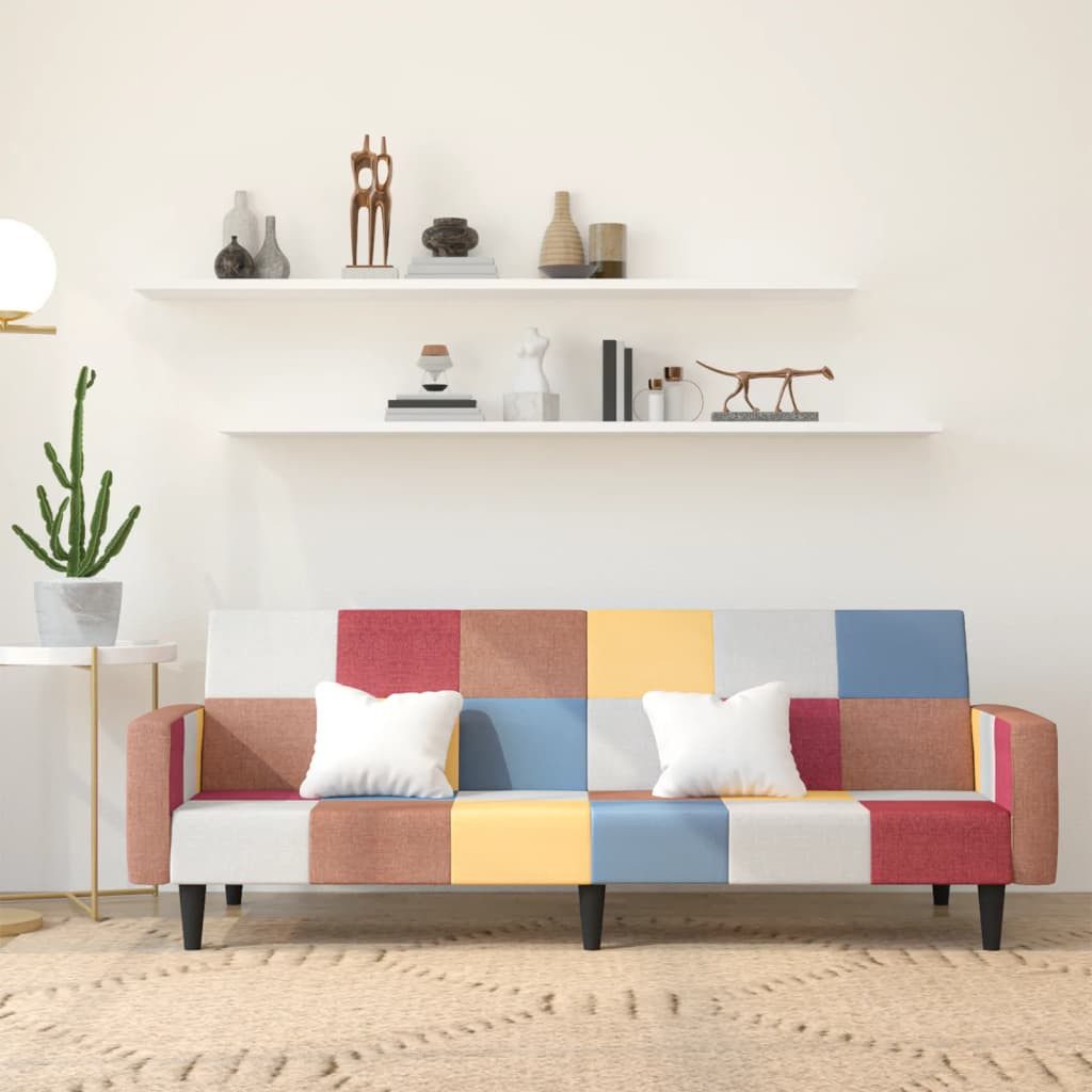 vidaXL Schlafsofa, Sofa 2-Sitzer Stoff