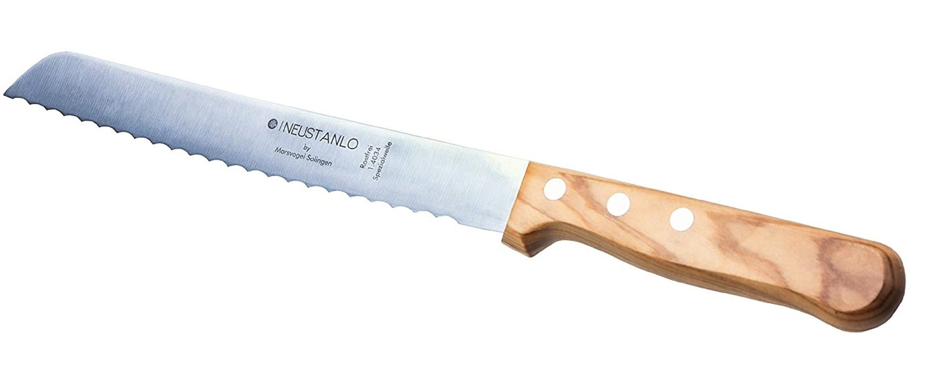 Marsvogel Ножи для хлеба Ножи для хлеба, Olivenholz, 2,0 mm Rückenstärke, mit Welle