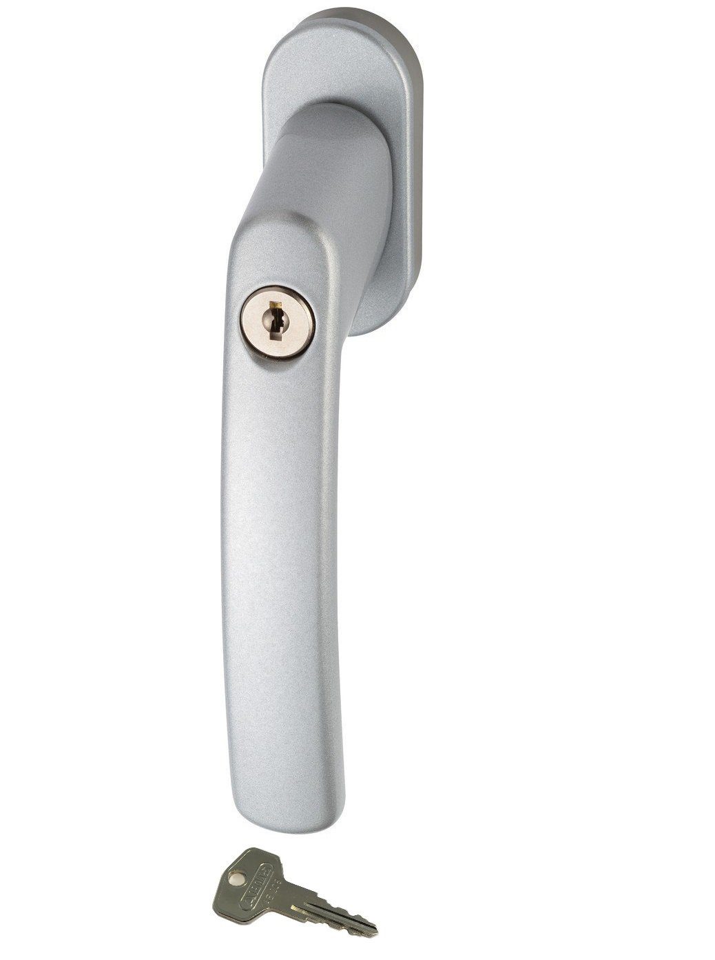 ABUS Fenstergriff ABUS FG200 Weiß, Braun, Silber, SB abschließbarer Fenstergriff, Einzelgriff silber, abschließbar, Kindersicherung