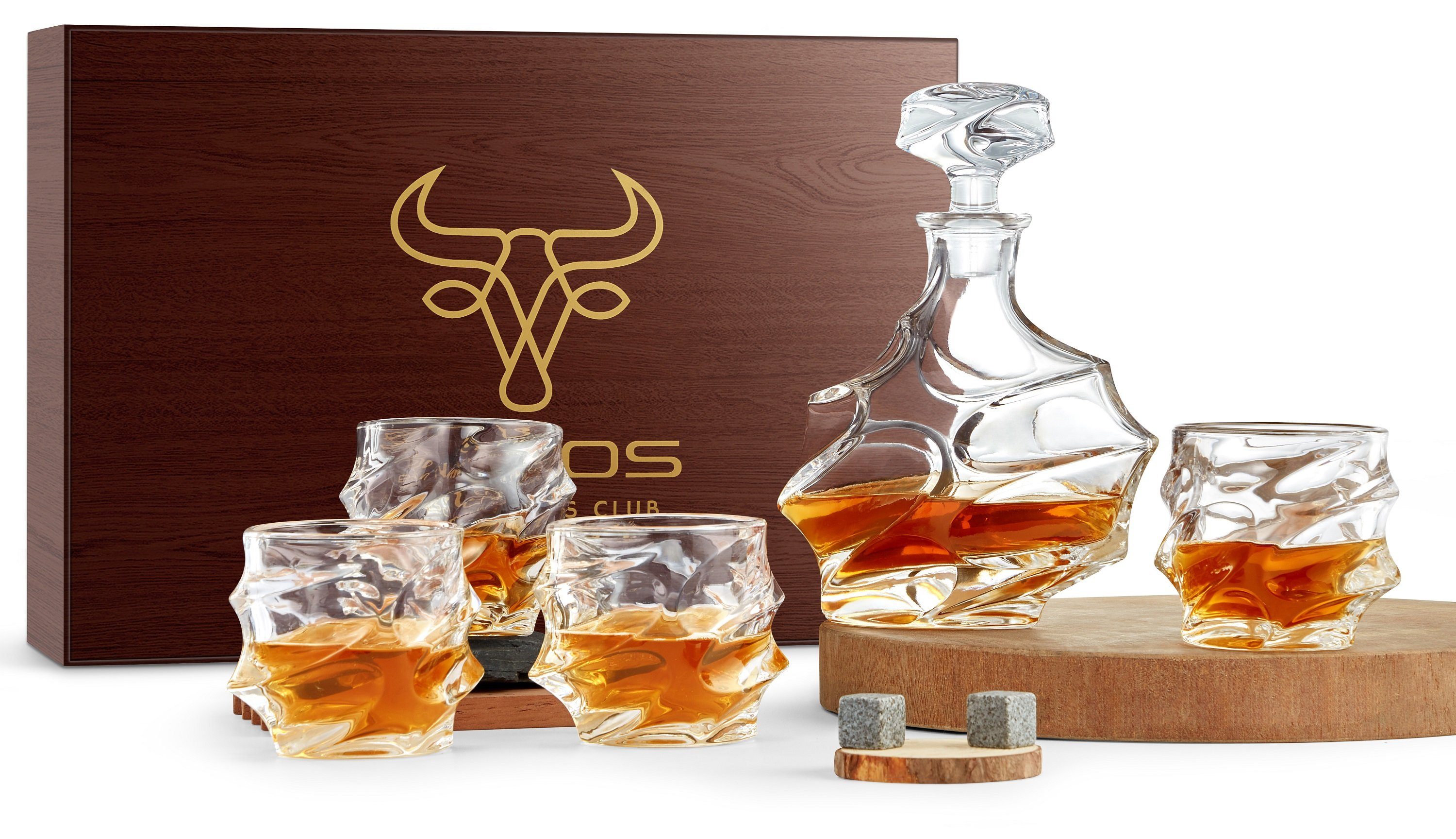 echos Gläser-Set Eco-5010, Glas, Whiskey Geschenkset 6-teilig,Kalk-Natron-Glas,100% Bleifrei