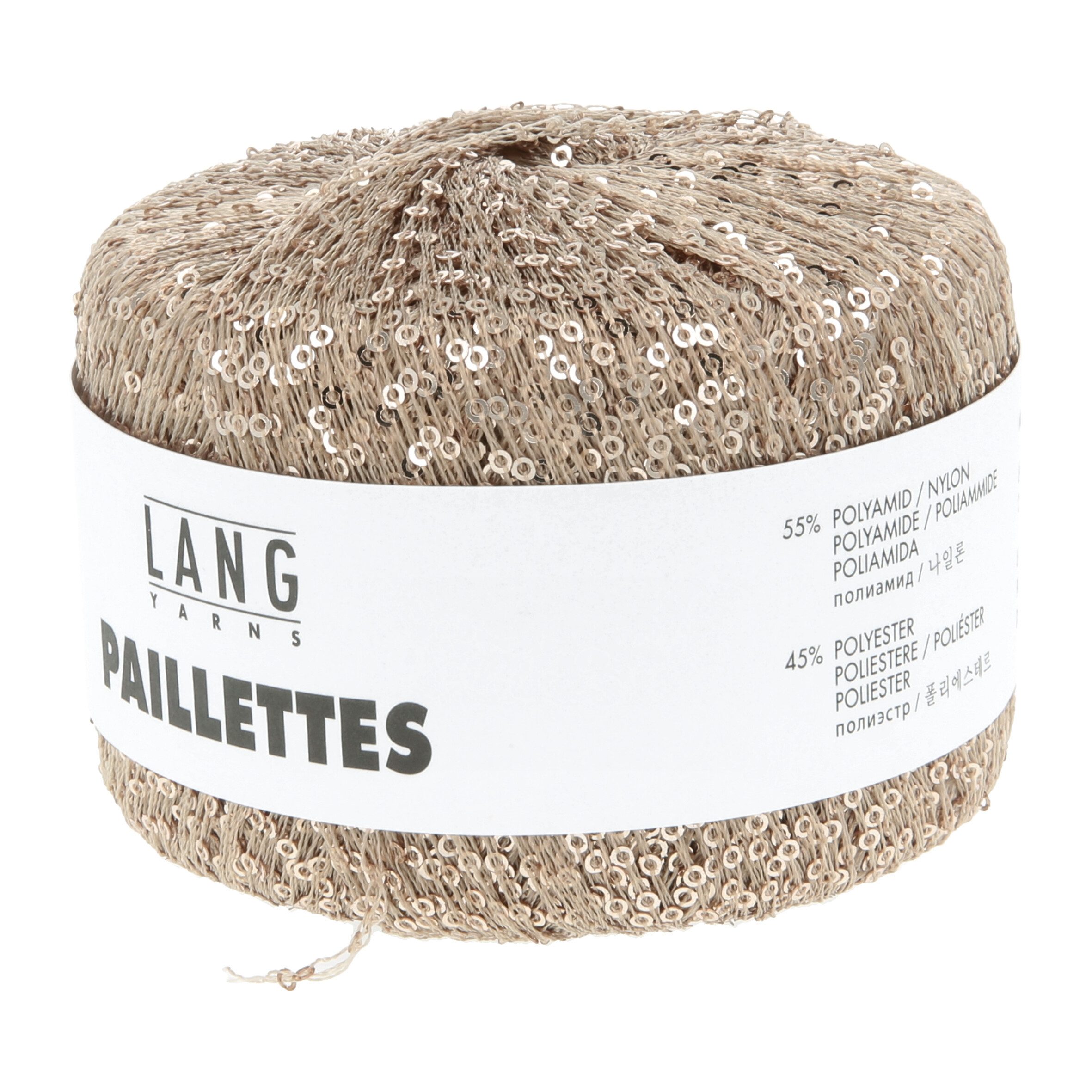 LANG YARNS Paillettes Häkelwolle, 112 m
