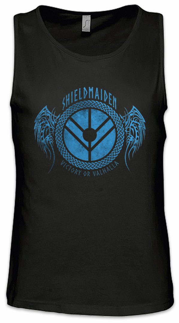 Urban Backwoods Tanktop Shieldmaiden I Ärmelloses T-Shirt Schildmaid Walhalla Odin Thor Loki Viking Vikings Norse Asgard