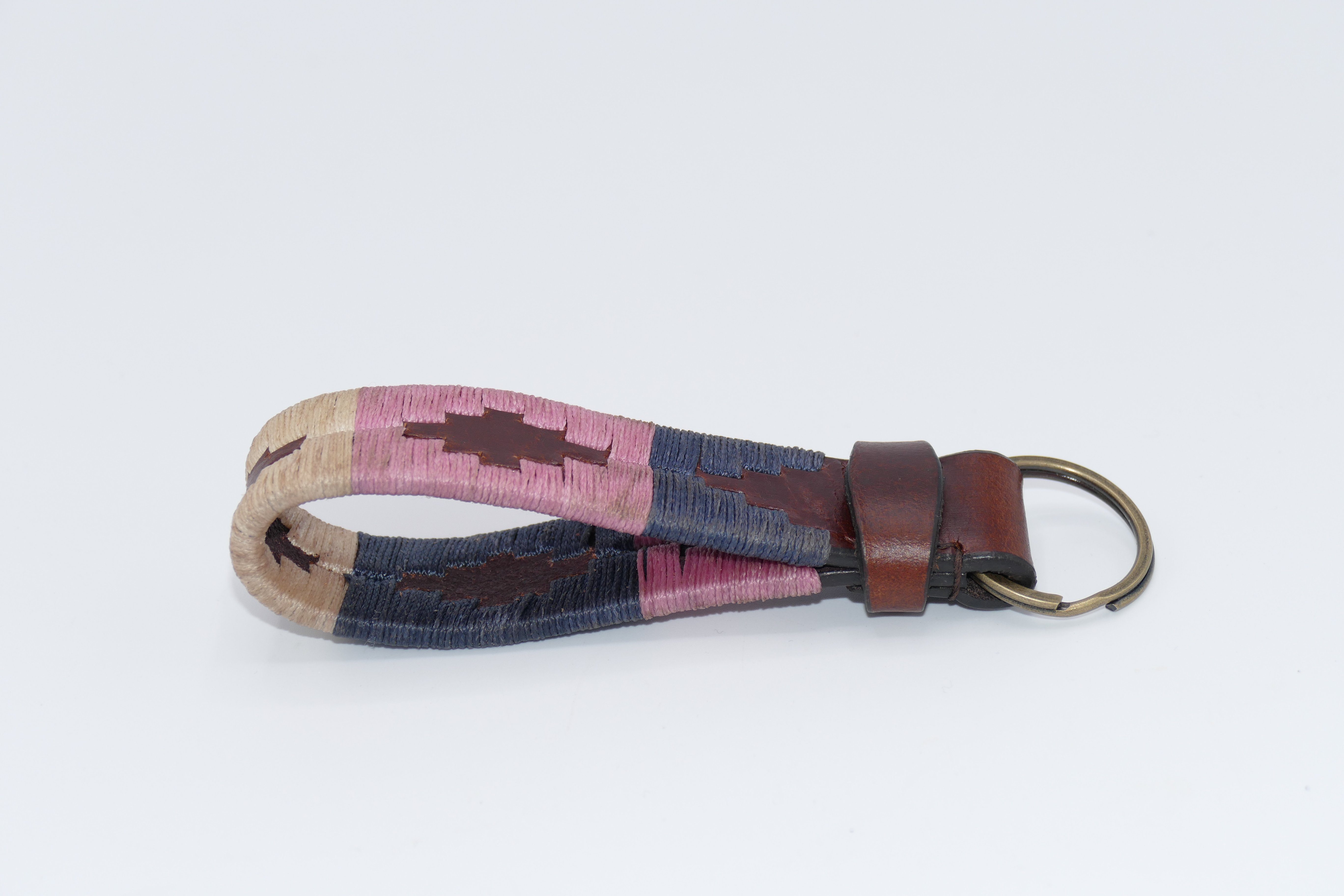 Leder, Leder Gentle Hochwertig Schlüsselanhänger Schlüsselanhänger, echtes Argentinisches bestickter Polo Design, echtes Kipita