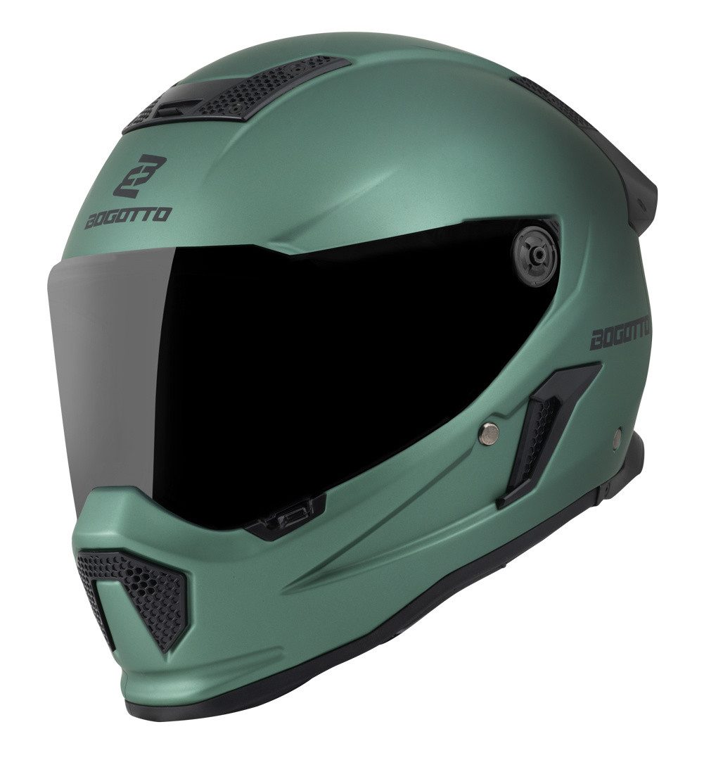 Bogotto Motorradhelm Rapto Helm, Vorbereitet Für Kommunikationssystem,geeignet Brillenträger,vorbe