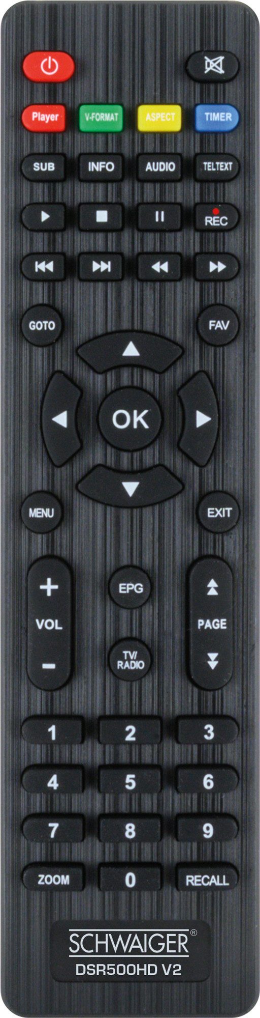 Schwaiger DSR500HD Satellitenreceiver (Eingebauter Mediaplayer)