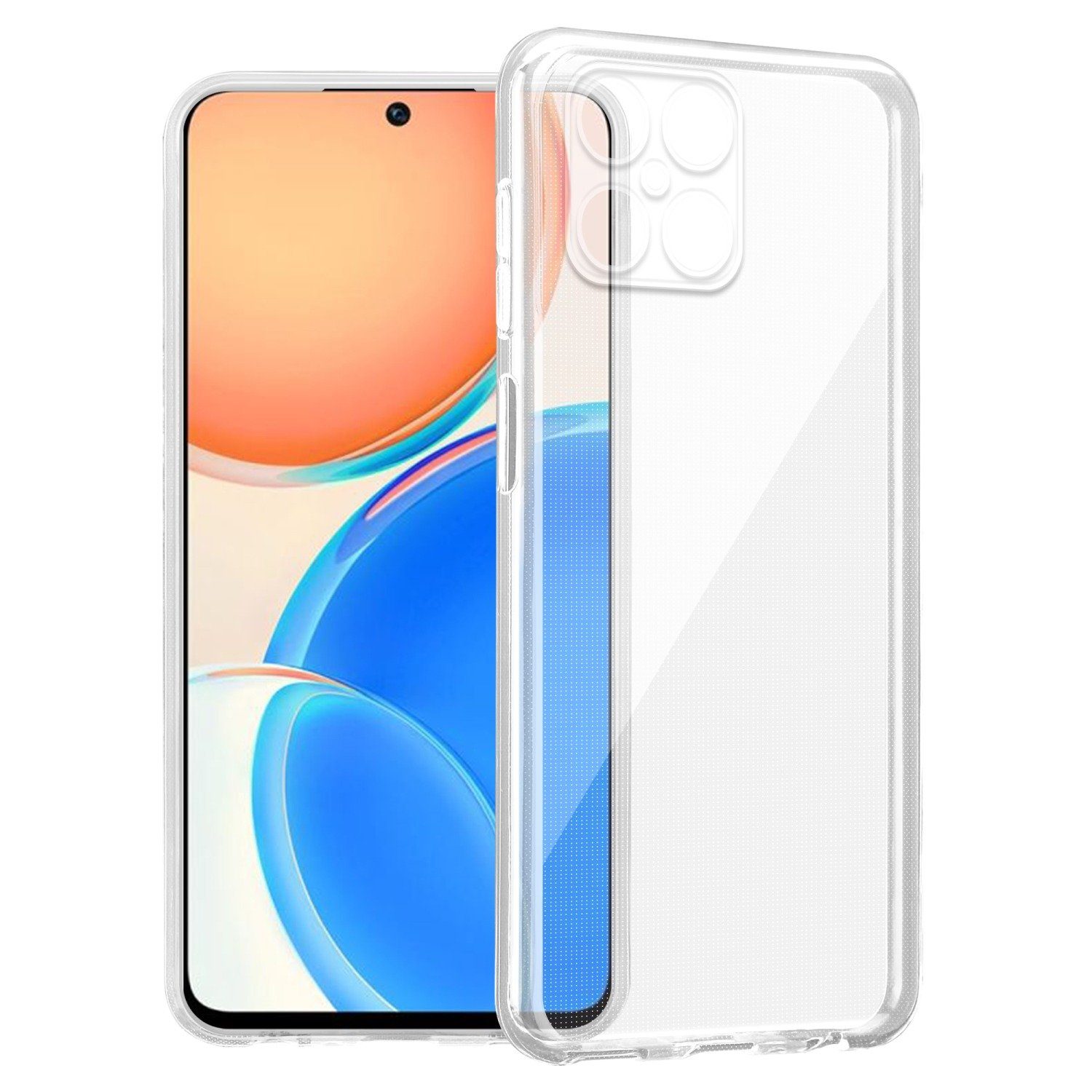 Cadorabo Handyhülle für Honor X8 Hülle Honor X8, Hülle TPU Silikon Handy Schutzhülle Slim Transparent Case Cover
