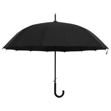 vidaXL Taschenregenschirm Regenschirm Automatisch Schwarz 120 cm