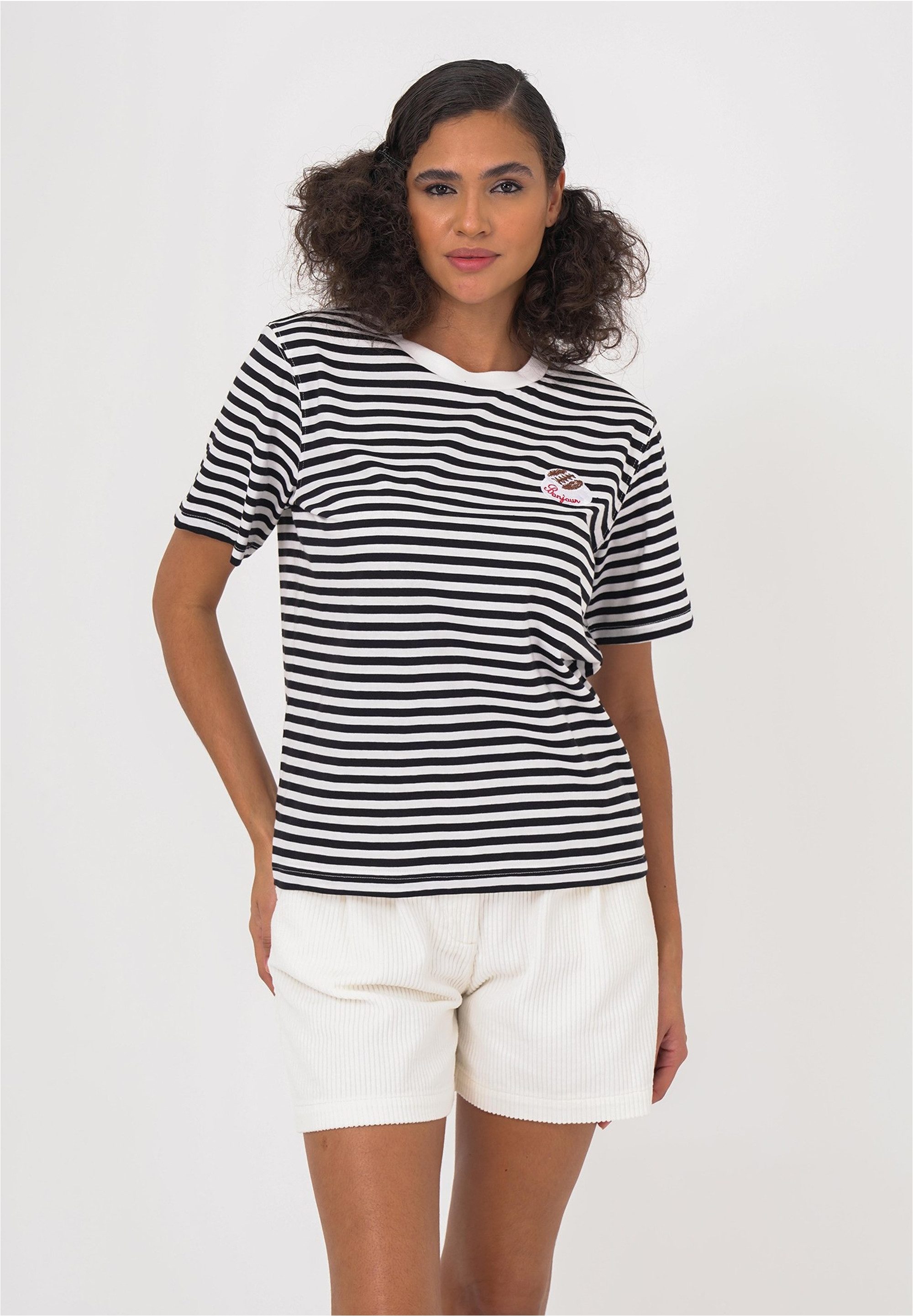 freshlions T-Shirt Fitore (1-tlg) in tollem Streifen-Design günstig online kaufen