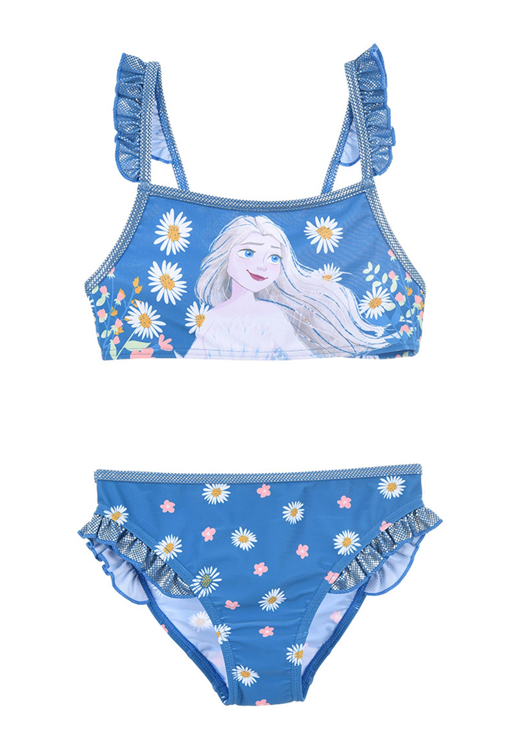 Elsa Disney Badeanzug Bikini Frozen Badeanzug Mädchen Bade-Set Bademode