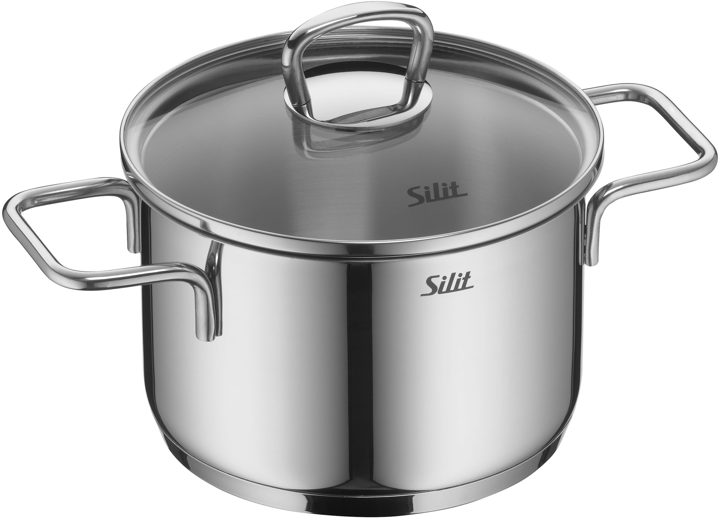 Silit Topf-Set Alicante, Edelstahl 18/10 (Set, 9-tlg), Silitherm-Allherdboden, induktionsgeeignet, spülmaschinengeeignet