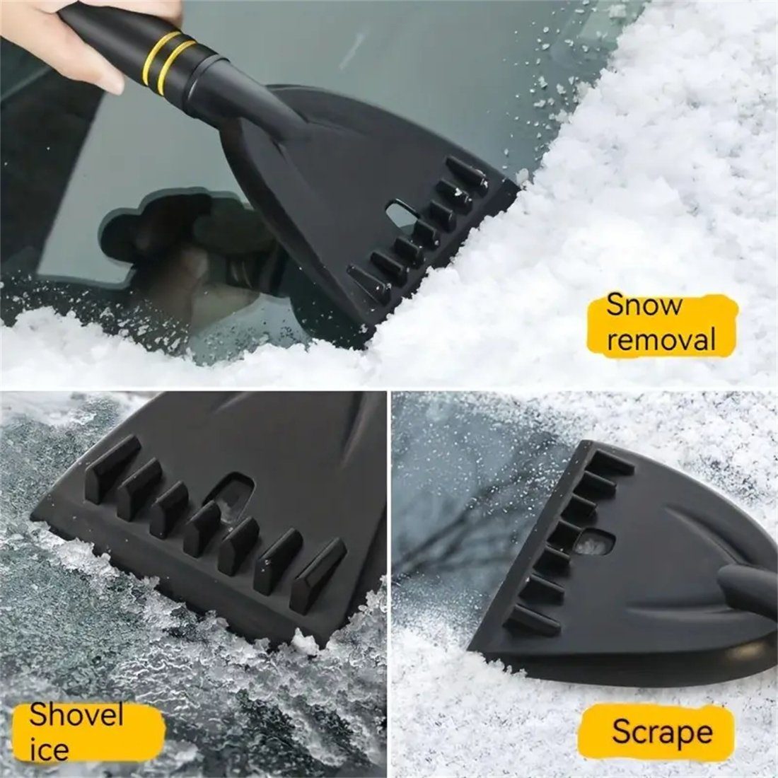 DAYUT Auto-Schneeschaufel, Schneeräumung Eiskratzer zur Werkzeug multifunktionales