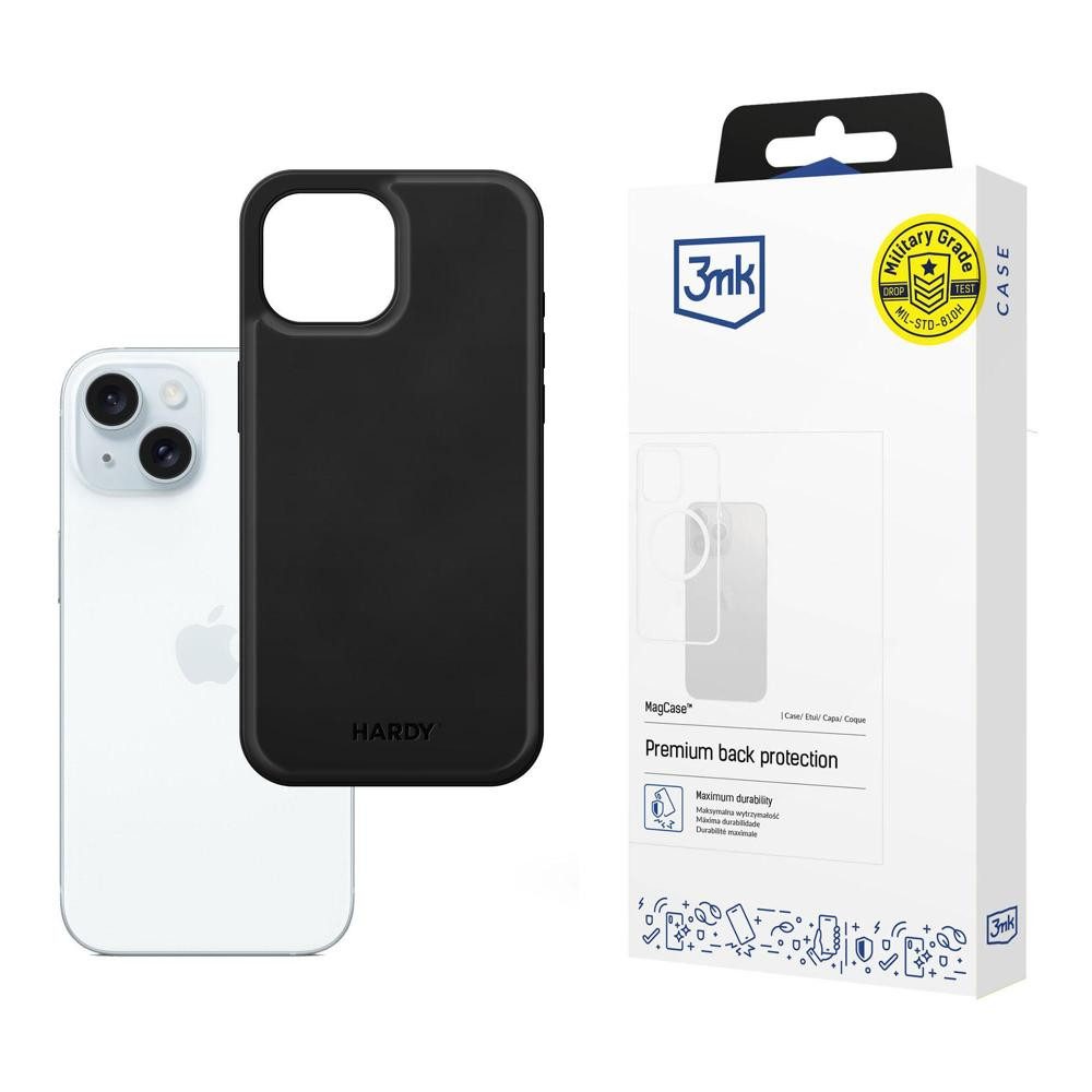 3MK Smartphone-Hülle Handyhülle Schutzcover Backcover, MagSafe, Military Grade, Seidenleder, Mikrofaser