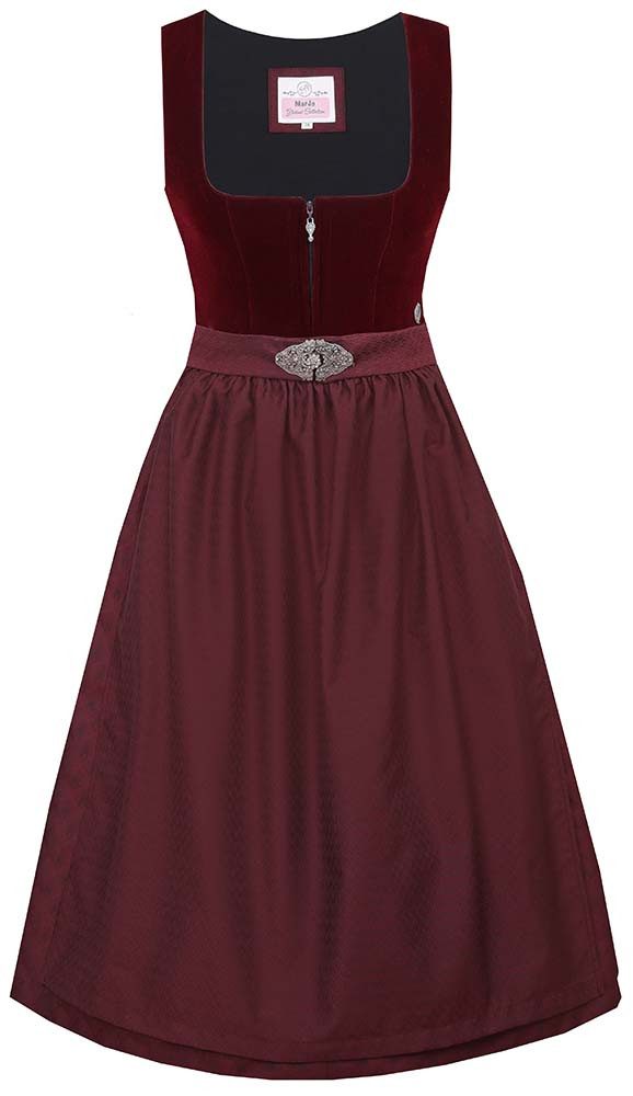 MarJo Dirndl Dirndl Grafling 65cm Länge rotwein günstig online kaufen