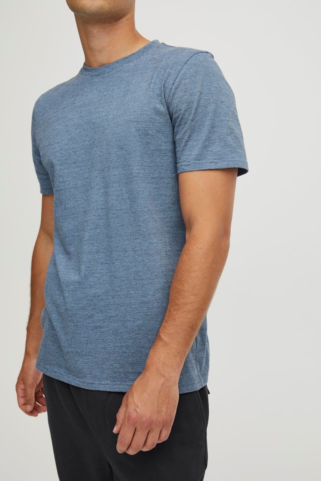 T-Shirt 5743 Friday in Casual Basic Meliert CFThor Rundhals Blau T-Shirt